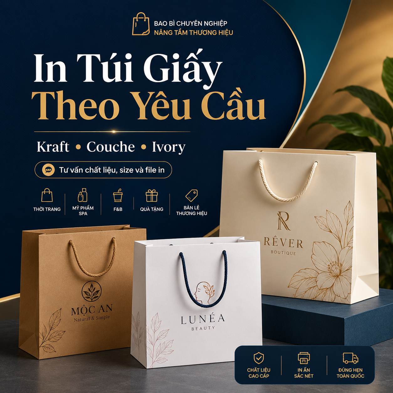 In Túi Giấy Theo Yêu Cầu TP.HCM | Tư Vấn Quy Cách In