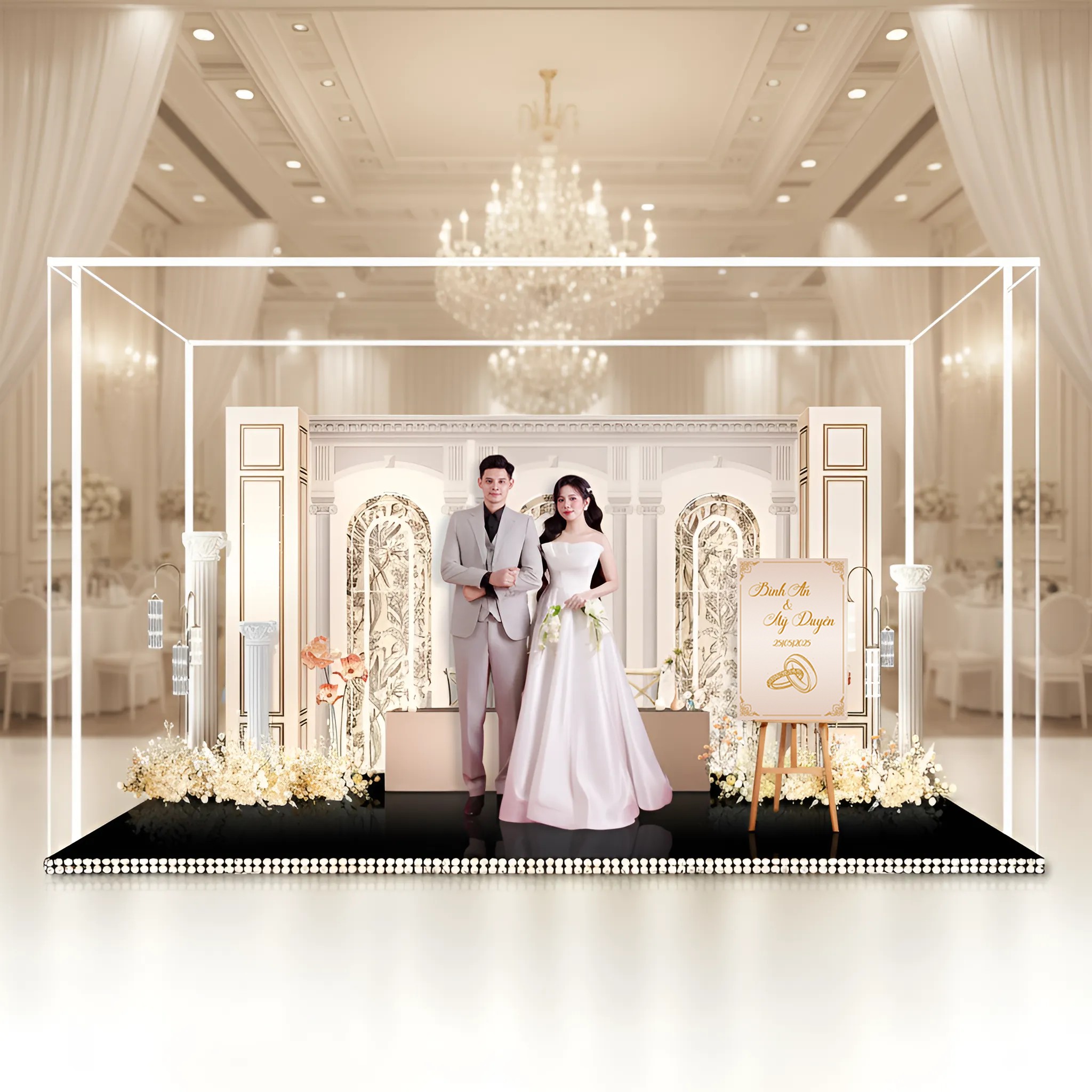 Standee Đám Cưới – Mô Hình Mica 3D Trang Trí, In Ảnh Theo Yêu Cầu, Quà Cưới Decor (Tặng Hộp+ Túi) - Size tính theo chiều ngang_thumbnail_17