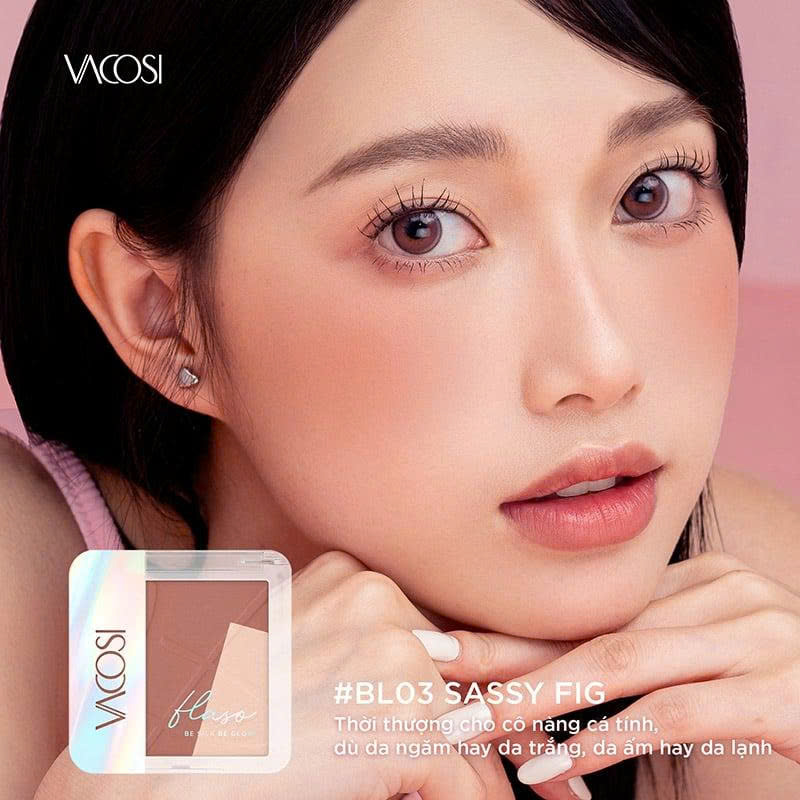 BỘ KIT 4 CỌ&1 BÔNG PHẤN KÈM MÁ HỒNG VACOSI