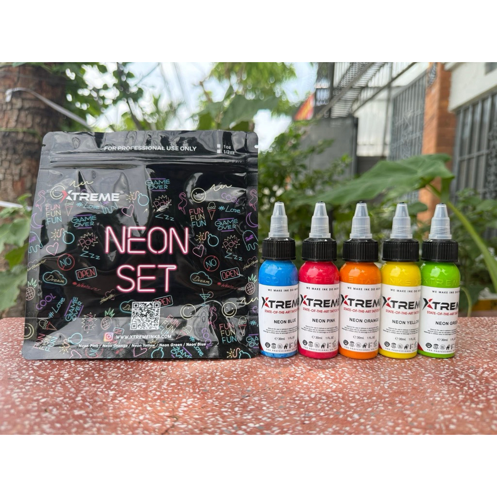 Neon Set - XTREME INK (1oz) - Made in USA - Hàng mới về (HSD: 2029)_thumbnail_2