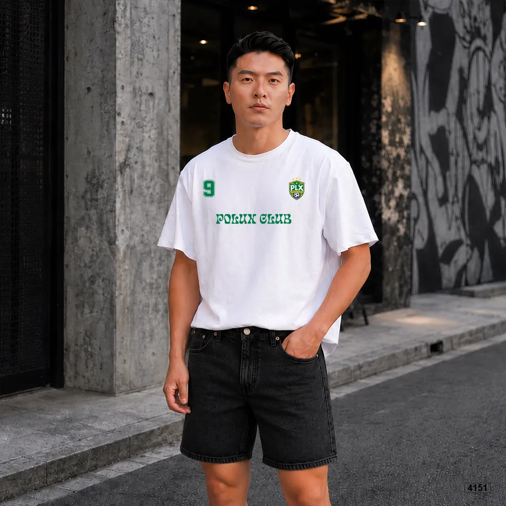 Áo thun nam form rộng thể thao đường phố cổ điển Polux 4151_thumbnail_4