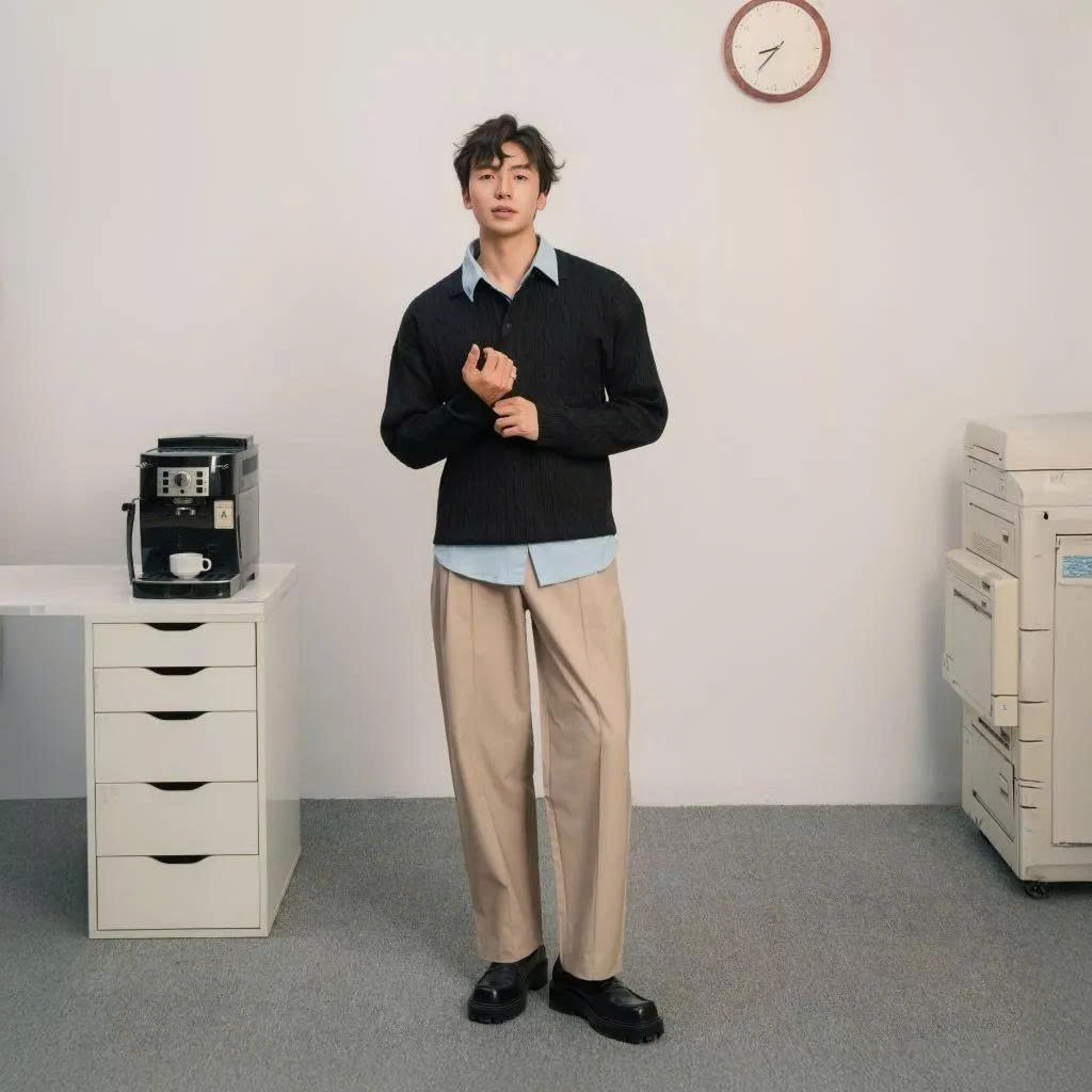 Quần Dài The Glide Utline Vải Kaki Form Straight_thumbnail_1