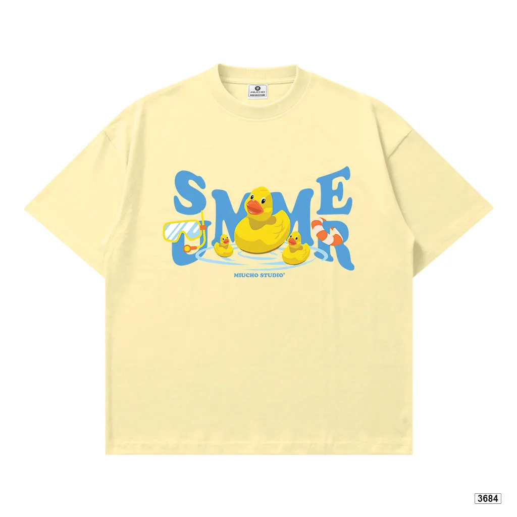 Áo thun boxy nam nữ phong cách mùa hè Miucho 3684_thumbnail_8