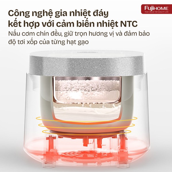 Nồi cơm điện Fujihome Inox LowSugar RC10BLS_thumbnail_8