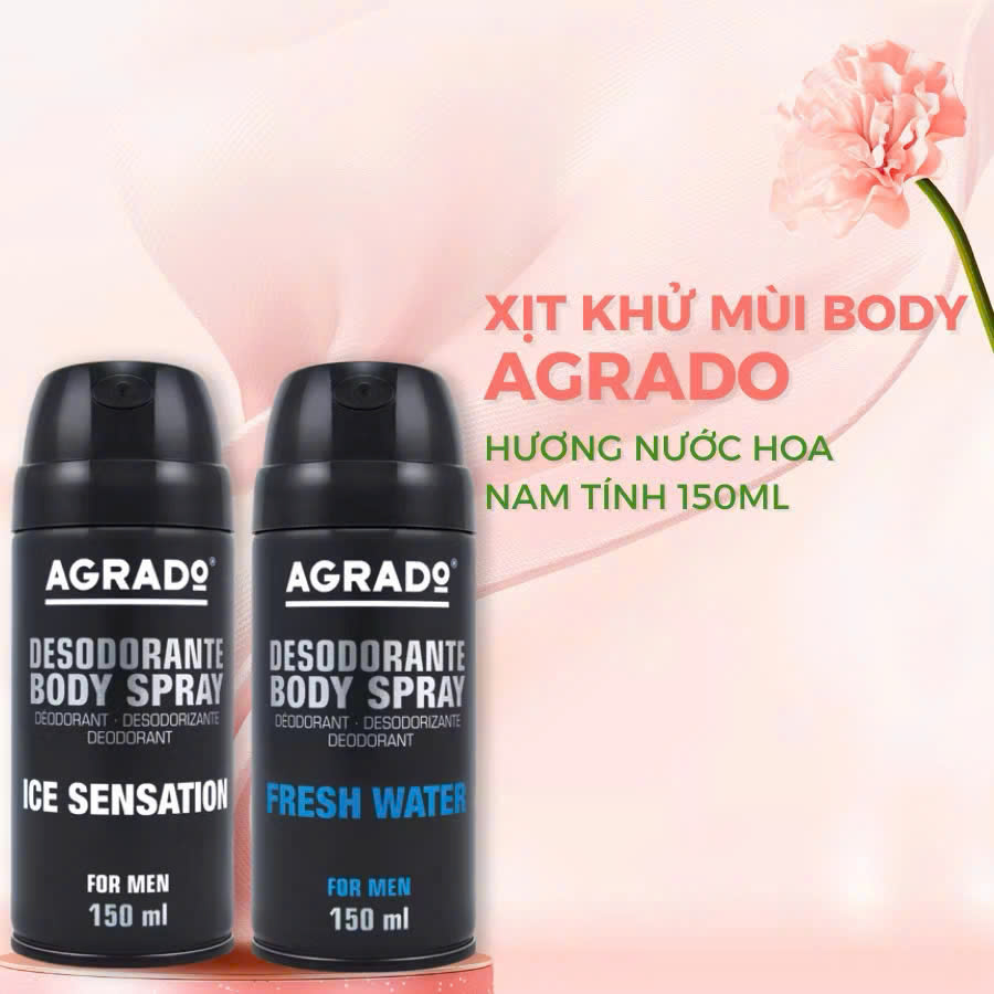 Xịt Khử Mùi Body Nam Agrado 150ml_thumbnail_3