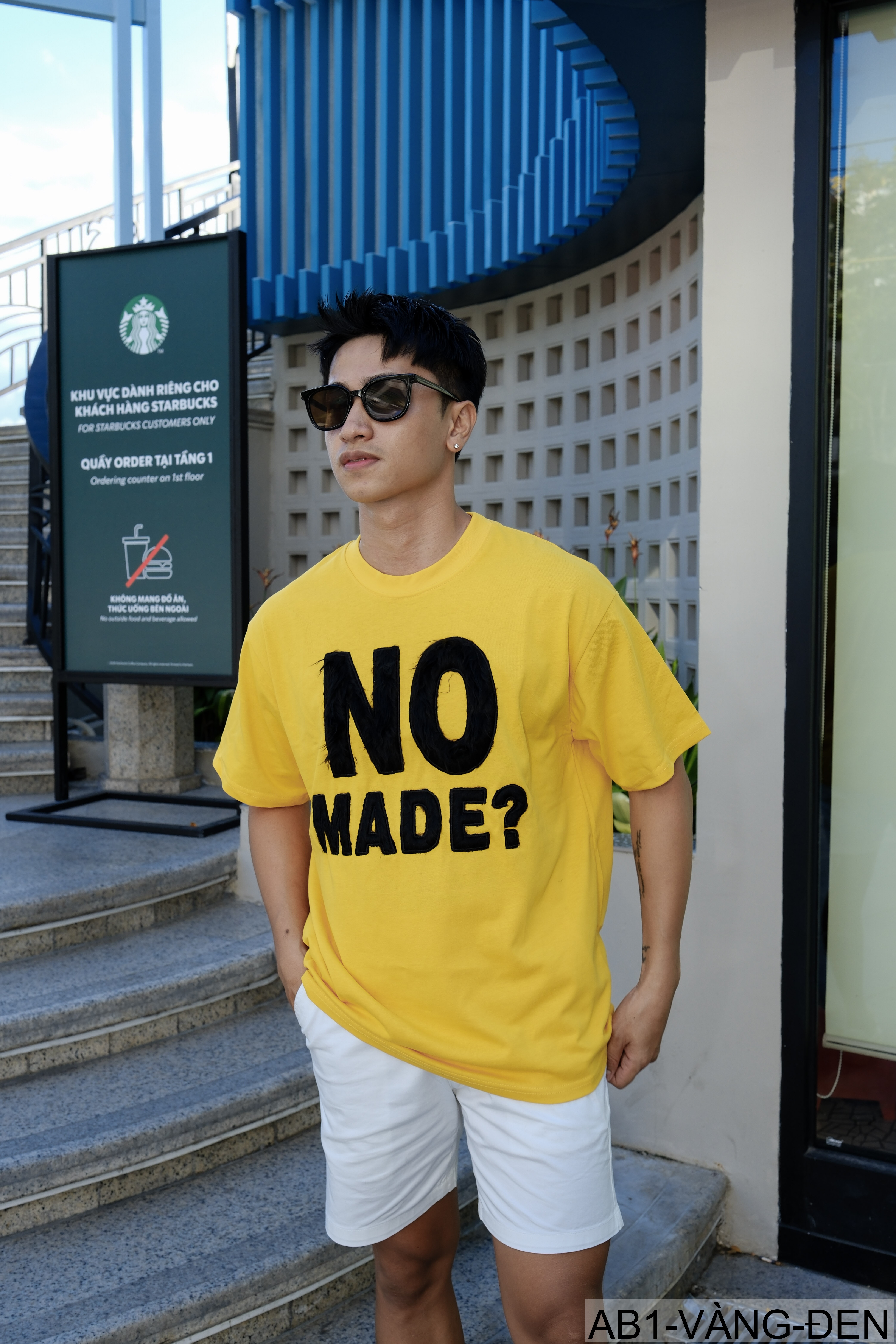 AB1 - Áo phông nam nữ unisex cổ tròn tay ngắn họa tiết NO MADE? phong cách streetwear mùa hè_thumbnail_33