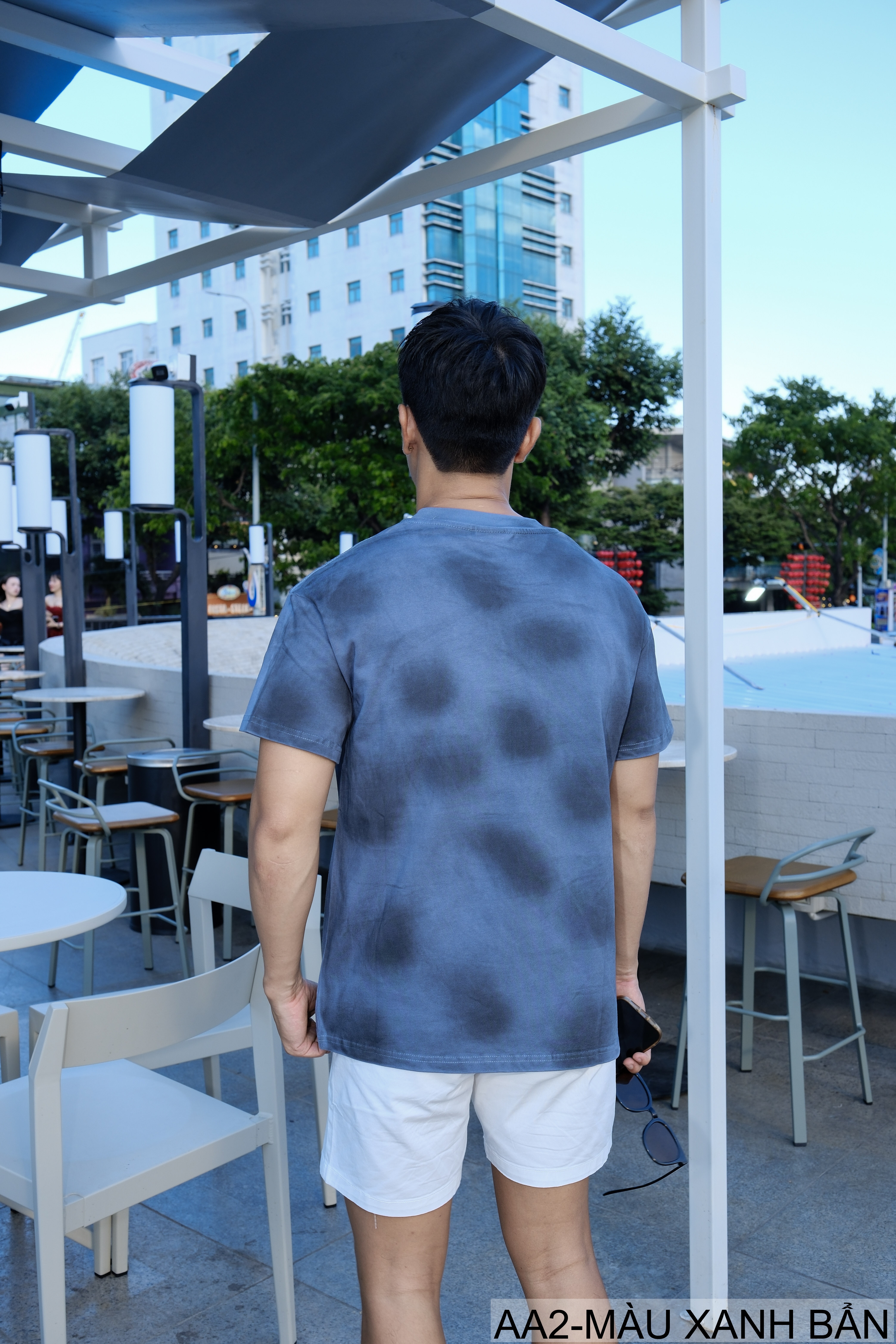 AA2 - Áo thun nam cổ tròn tay ngắn phong cách retro streetwear, chất cotton mềm, dáng rộng, màu Xanh Bẩn & Đỏ Bẩn_thumbnail_19