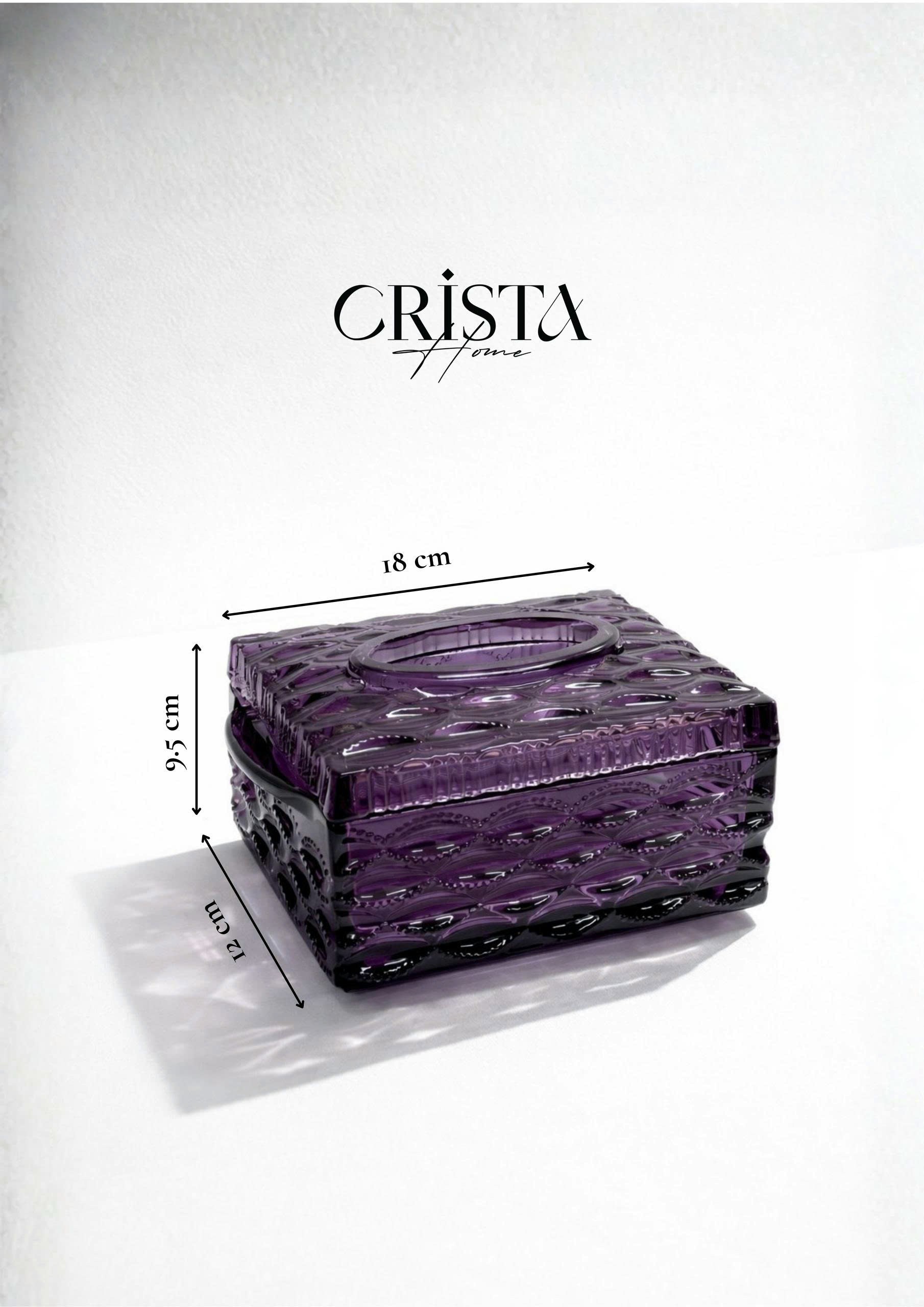 Hộp đựng giấy ăn vân sóng 18.5*12*9.5cm Crista home_thumbnail_14