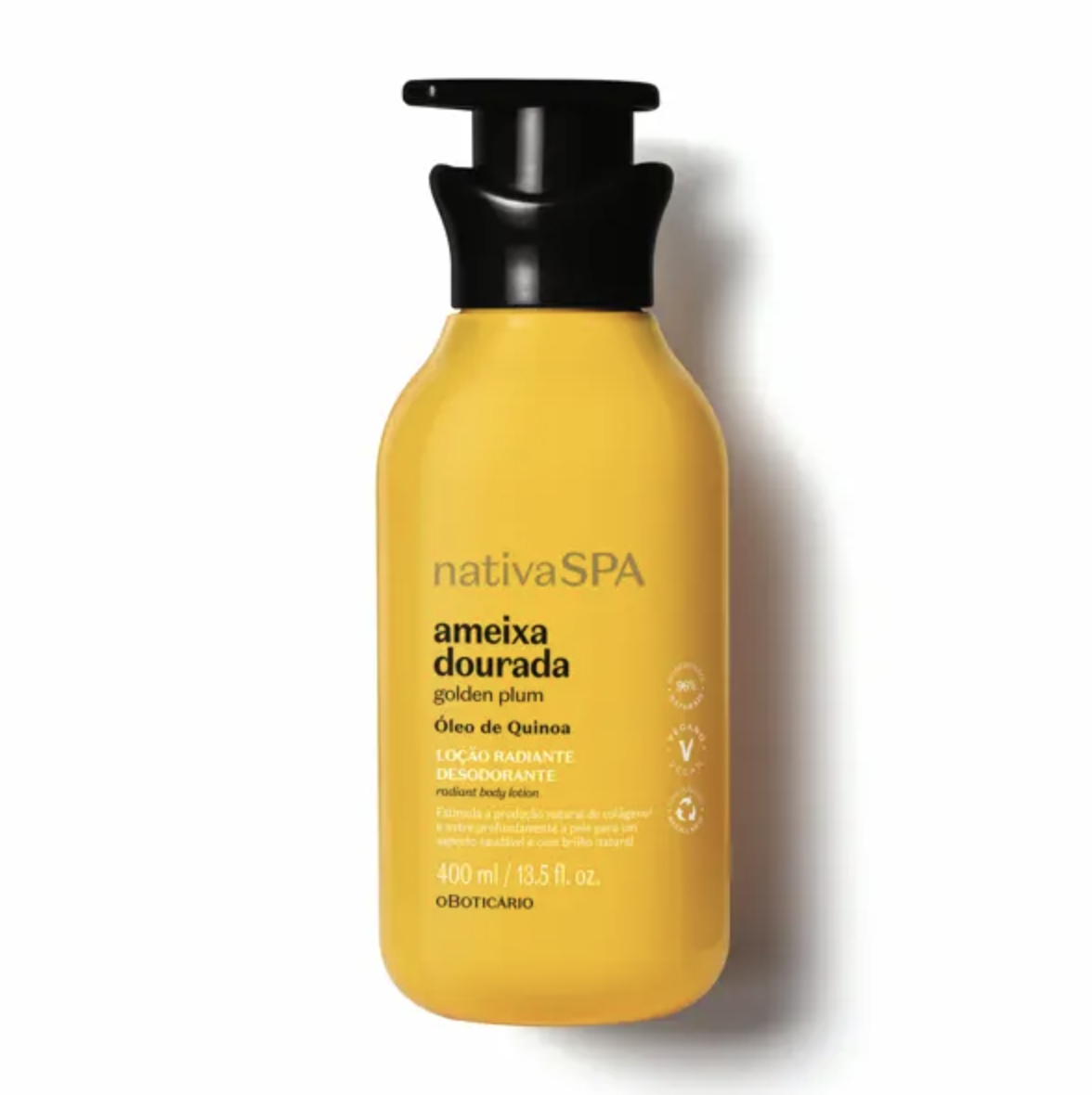 NATIVA SPA LOCIÓN HIDRATANTE CORPORAL AMEIXA DOURADA, 400ml
