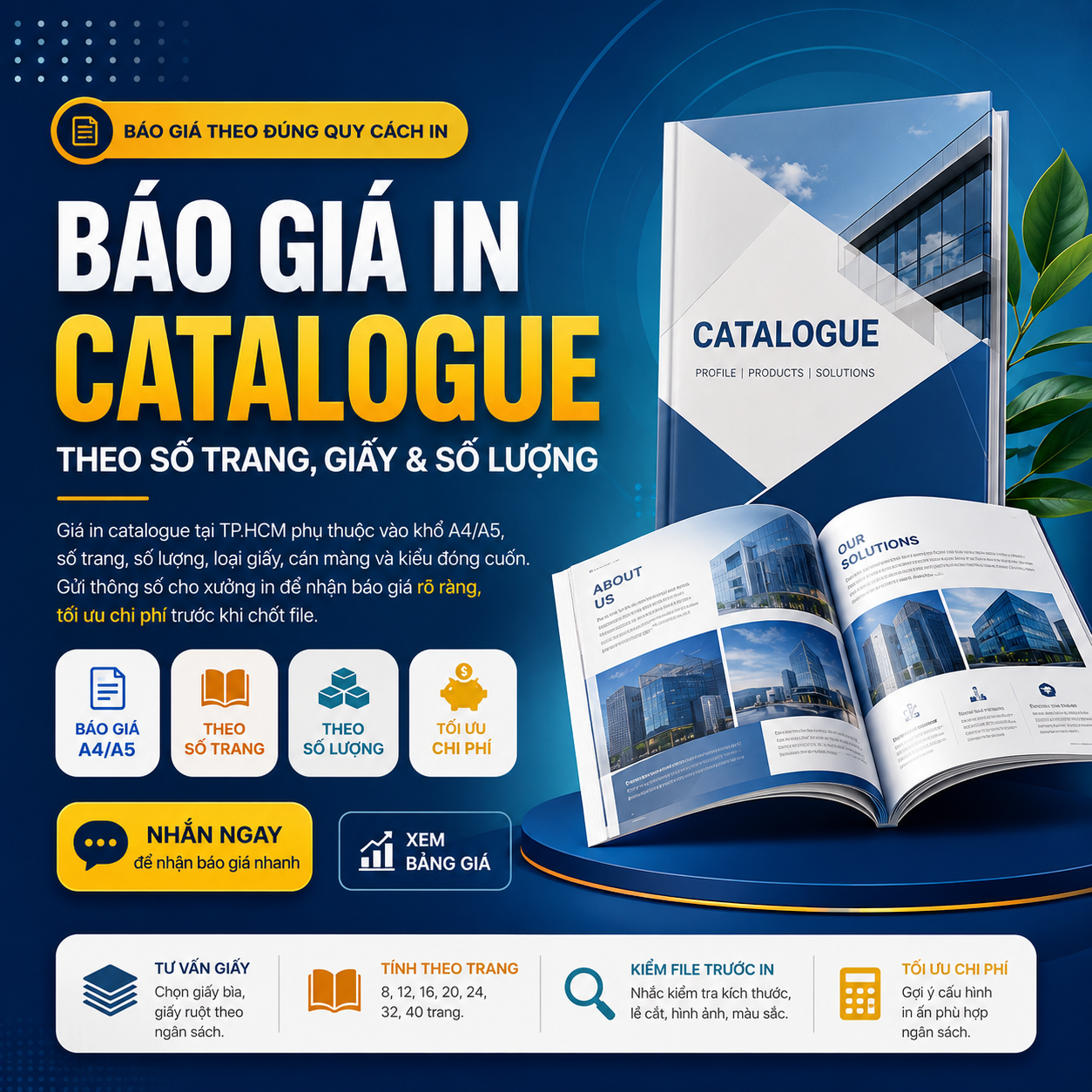 Báo Giá In Catalogue Theo Số Trang, Giấy Và Số Lượng