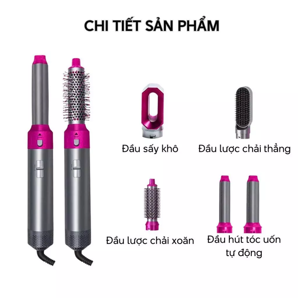 Máy Sấy Tóc Đa Năng 5in1 - Sấy tóc tạo kiểu tại nhà, tiện lợi, tạo kiểu tóc theo ý thích_thumbnail_1