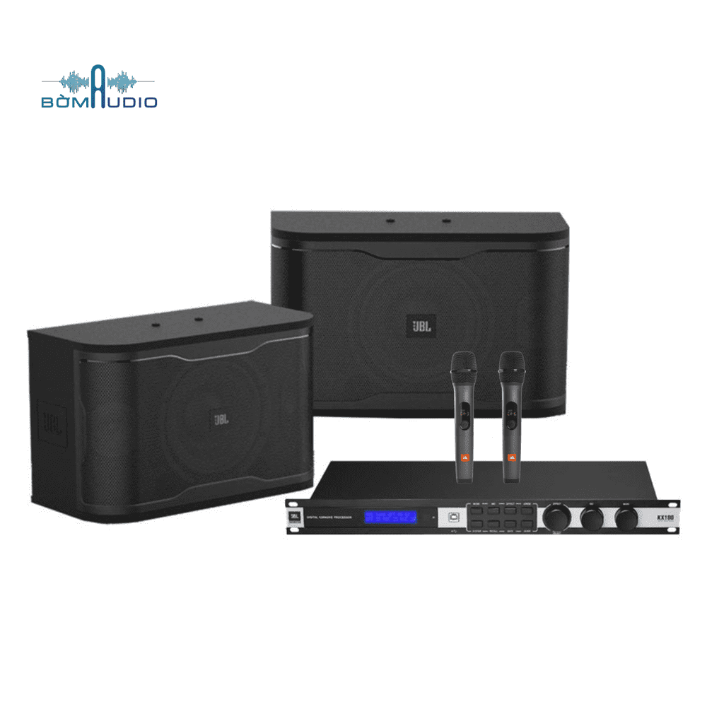 COMBO KARAOKE: Loa JBL RM210 + Vang số JBL KX180 + Mic Không Dây