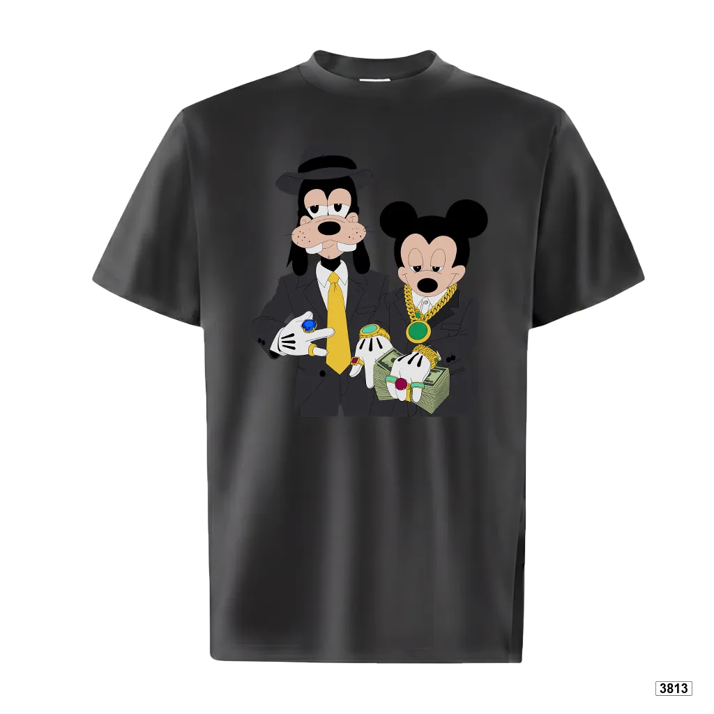 Áo thun form ôm dáng ngắn ATD3813 TeePrint tay ngắn vải cotton thoáng mát cổ tròn in mix_thumbnail_9