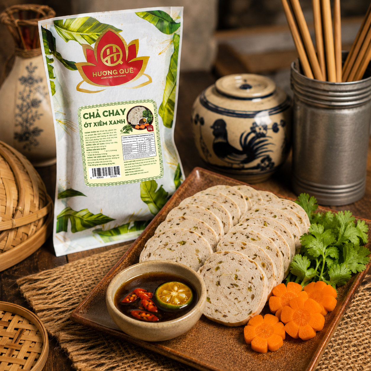 [Hàng mát] Chả Chay 9 Loại Hạt 250g HM250GCC9LH