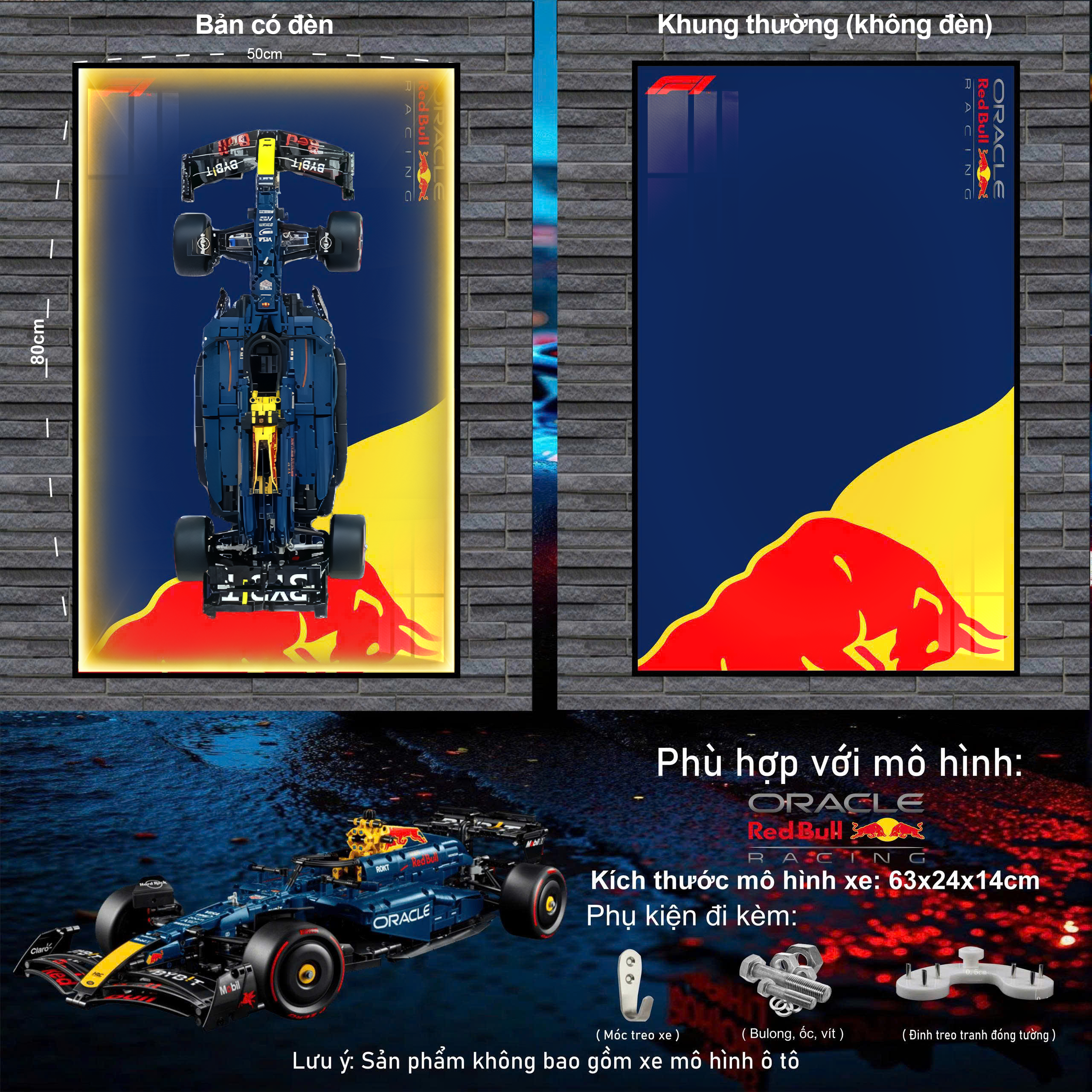 Khung Trưng Bày LEGO Redbull F1