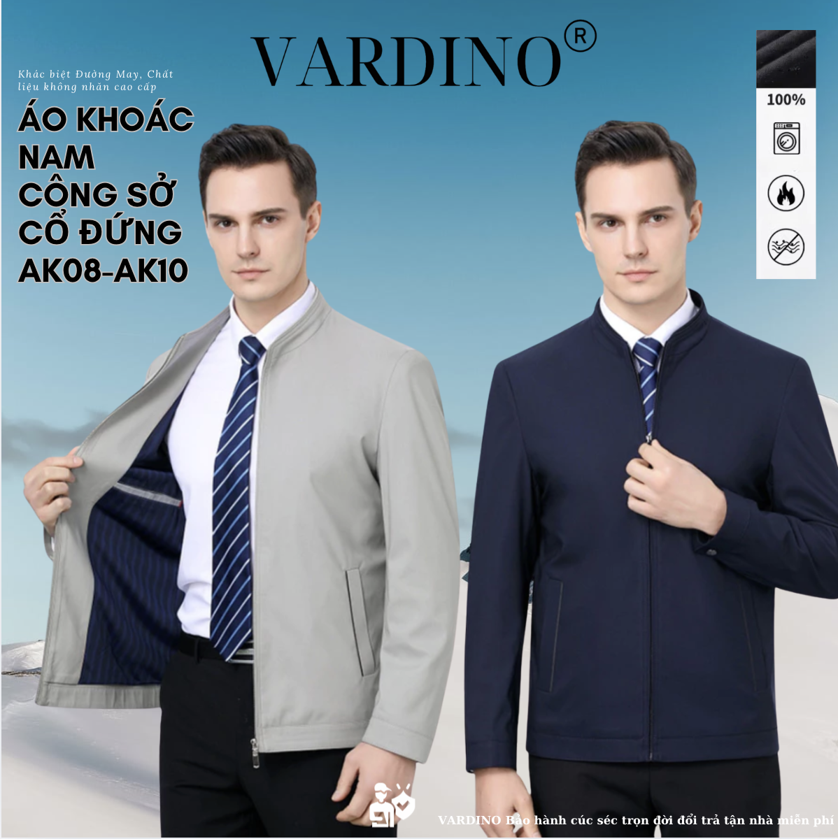 Áo khoác nam công sở Vardino AK08-AK10