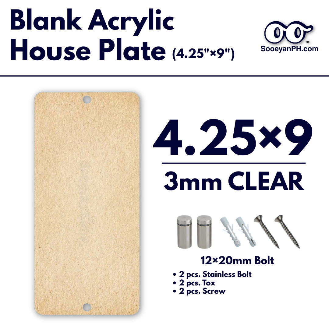 4.25×9 — Blank Acrylic House Plate_thumbnail_0