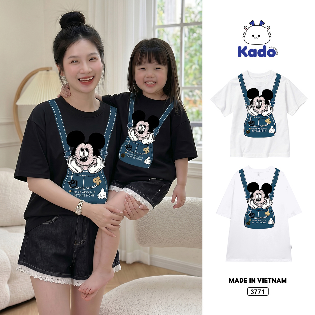 Áo thun mẹ và bé Miicky Mouse đáng yêu Kado 3771