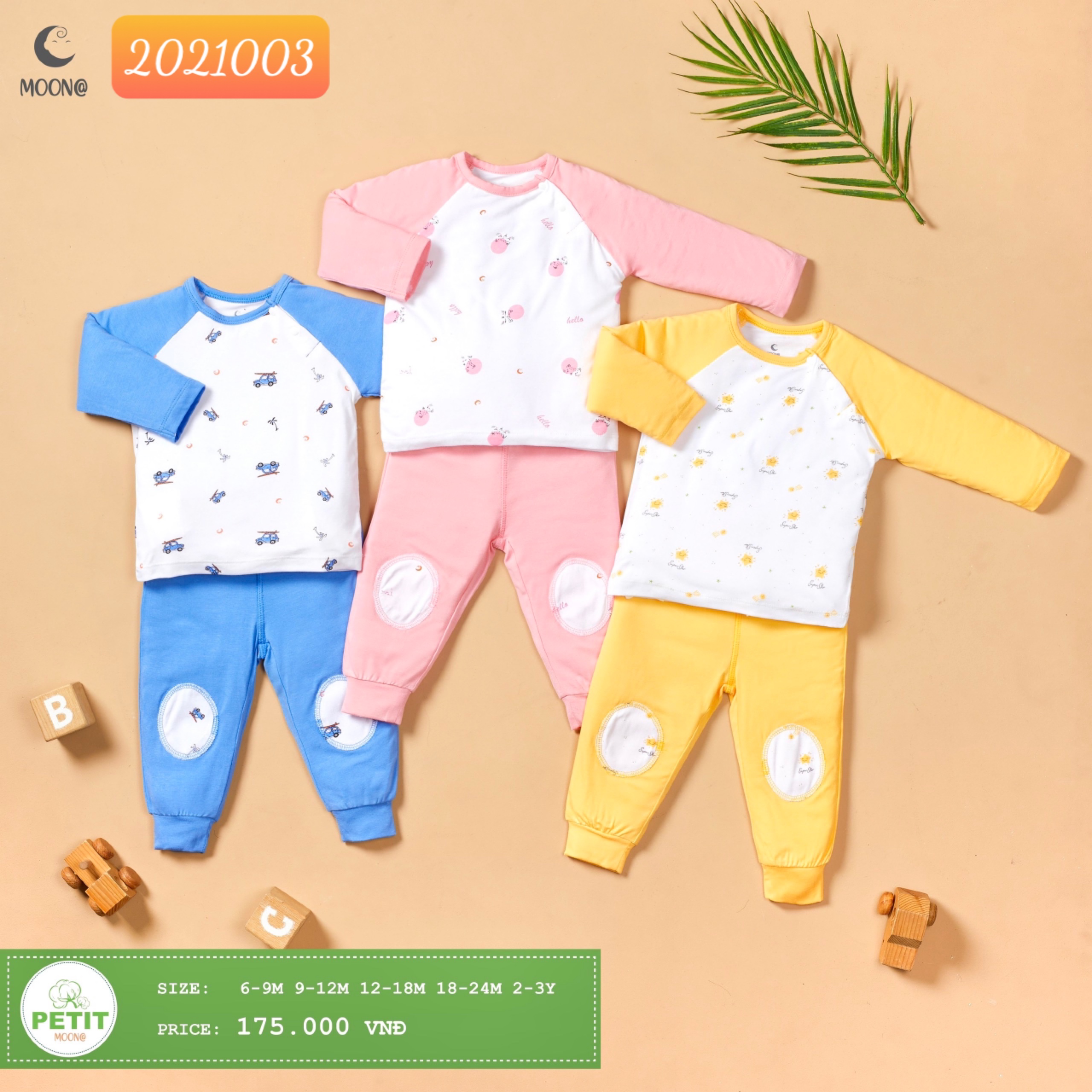 Bộ dài cài vai đắp gối MOON