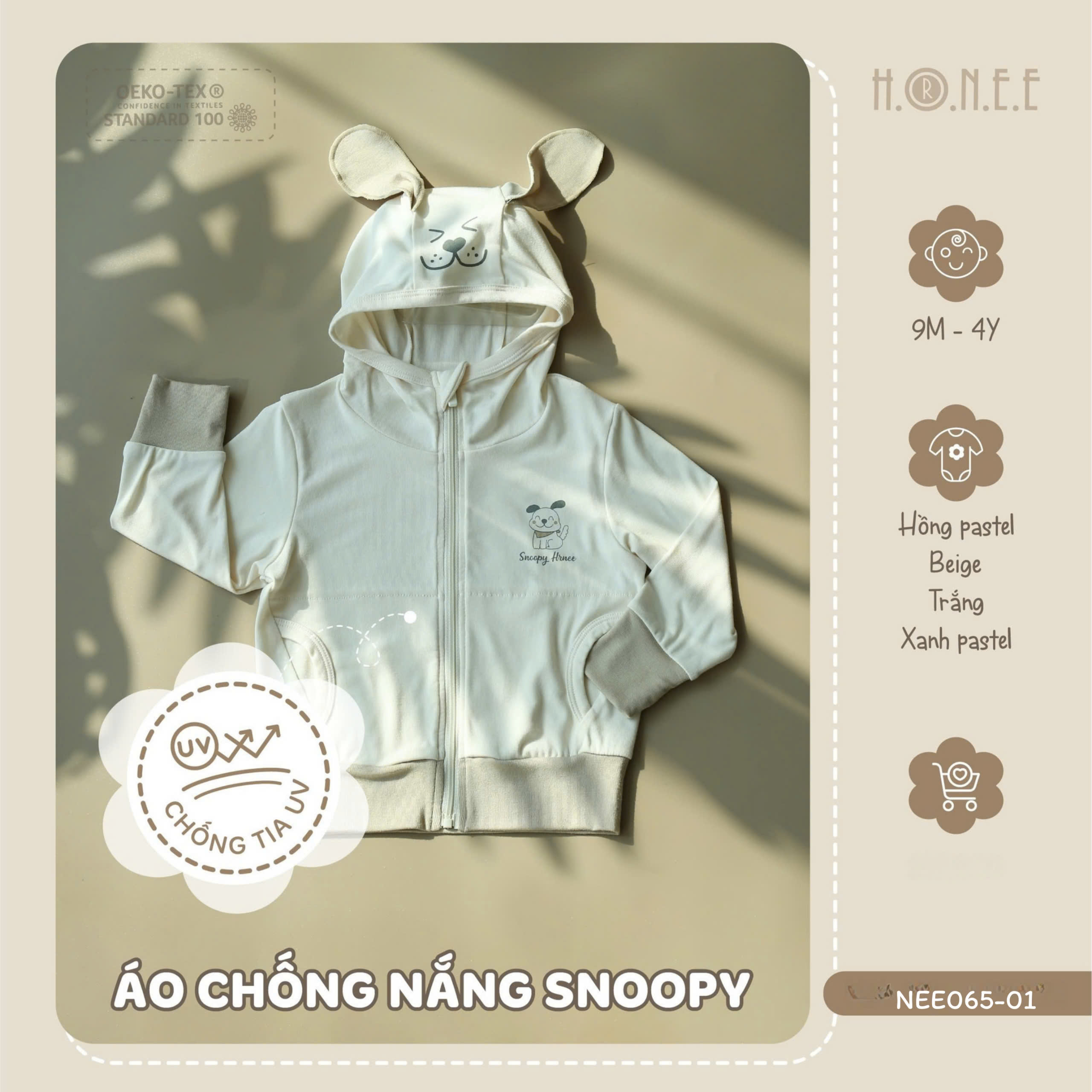 Áo chống nắng Snoopy HRNEE