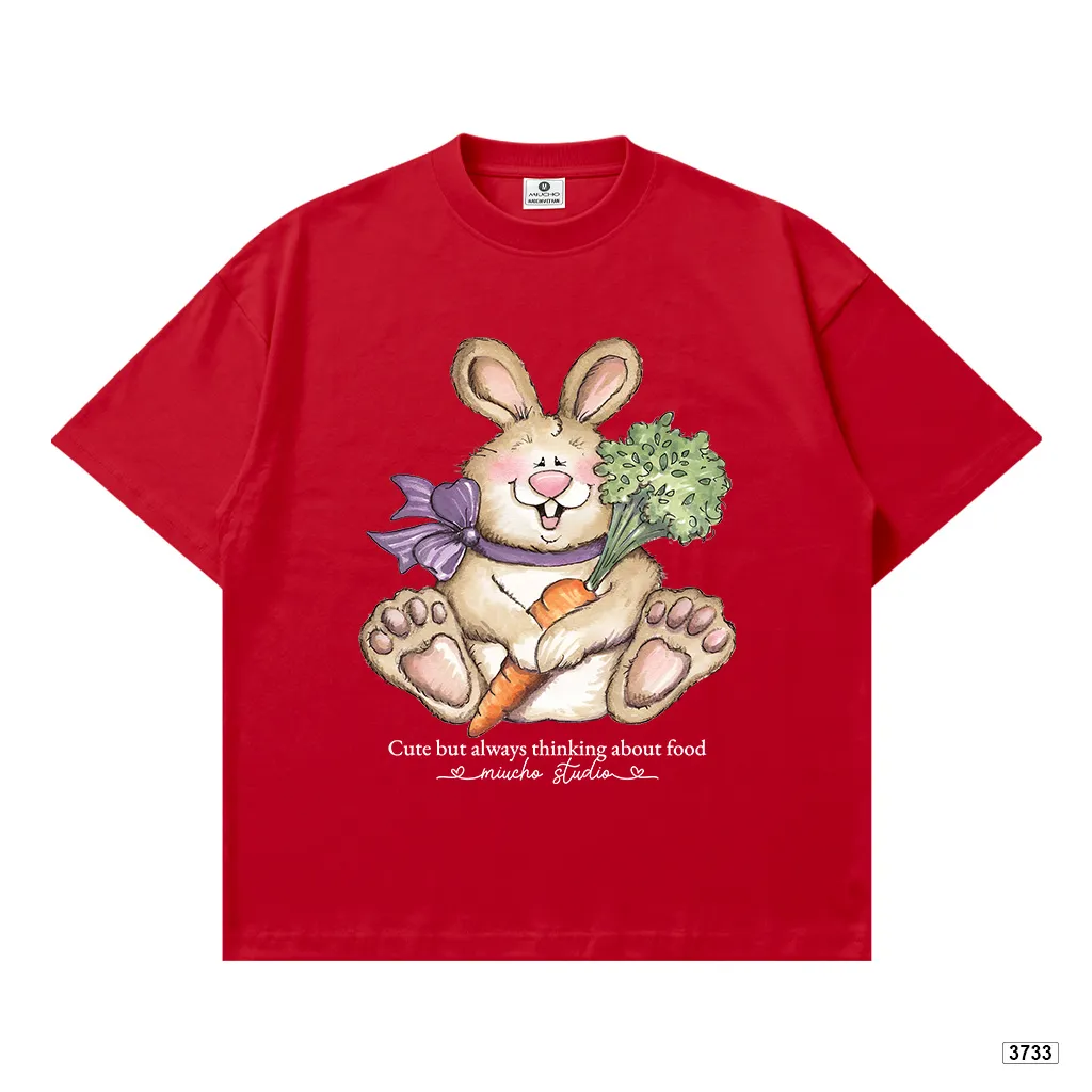 Áo thun nữ form boxy chất thoáng mát mùa hè hoạt hình thỏ Miucho 3733_thumbnail_13