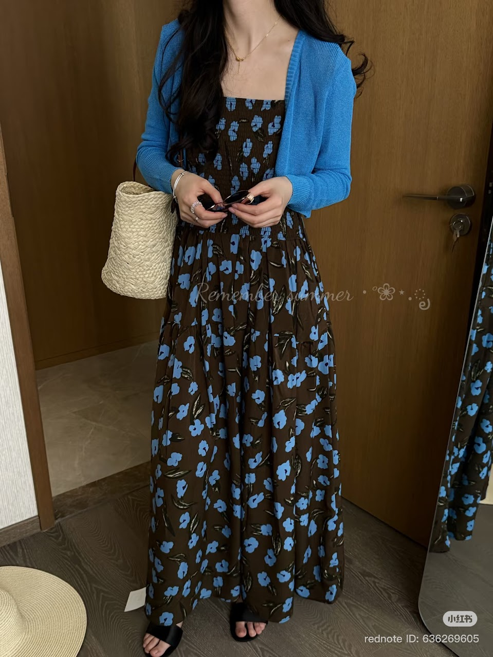 Lucas - Set váy hoa 2 dây dáng maxi + áo cardigan_thumbnail_1