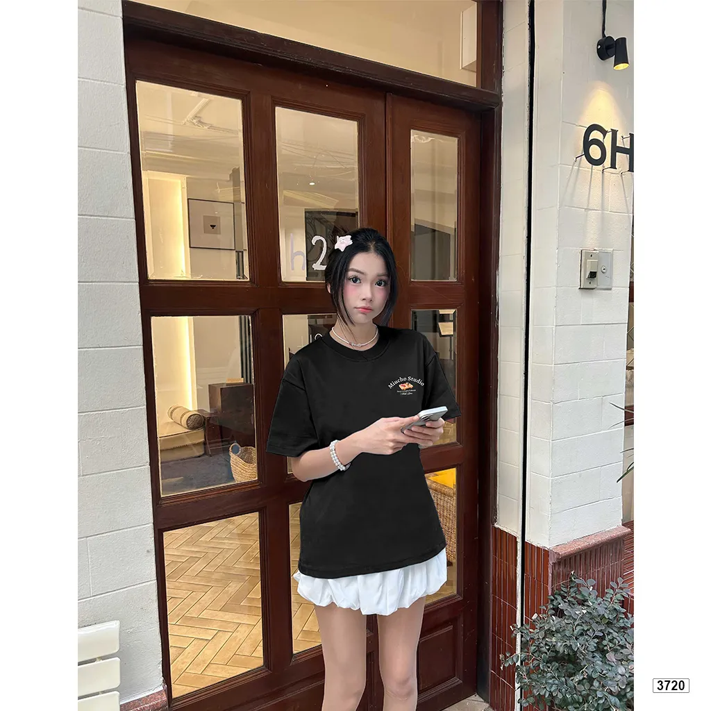 Áo thun boxy nữ phong cách dễ thương in mix Miucho 3720_thumbnail_4