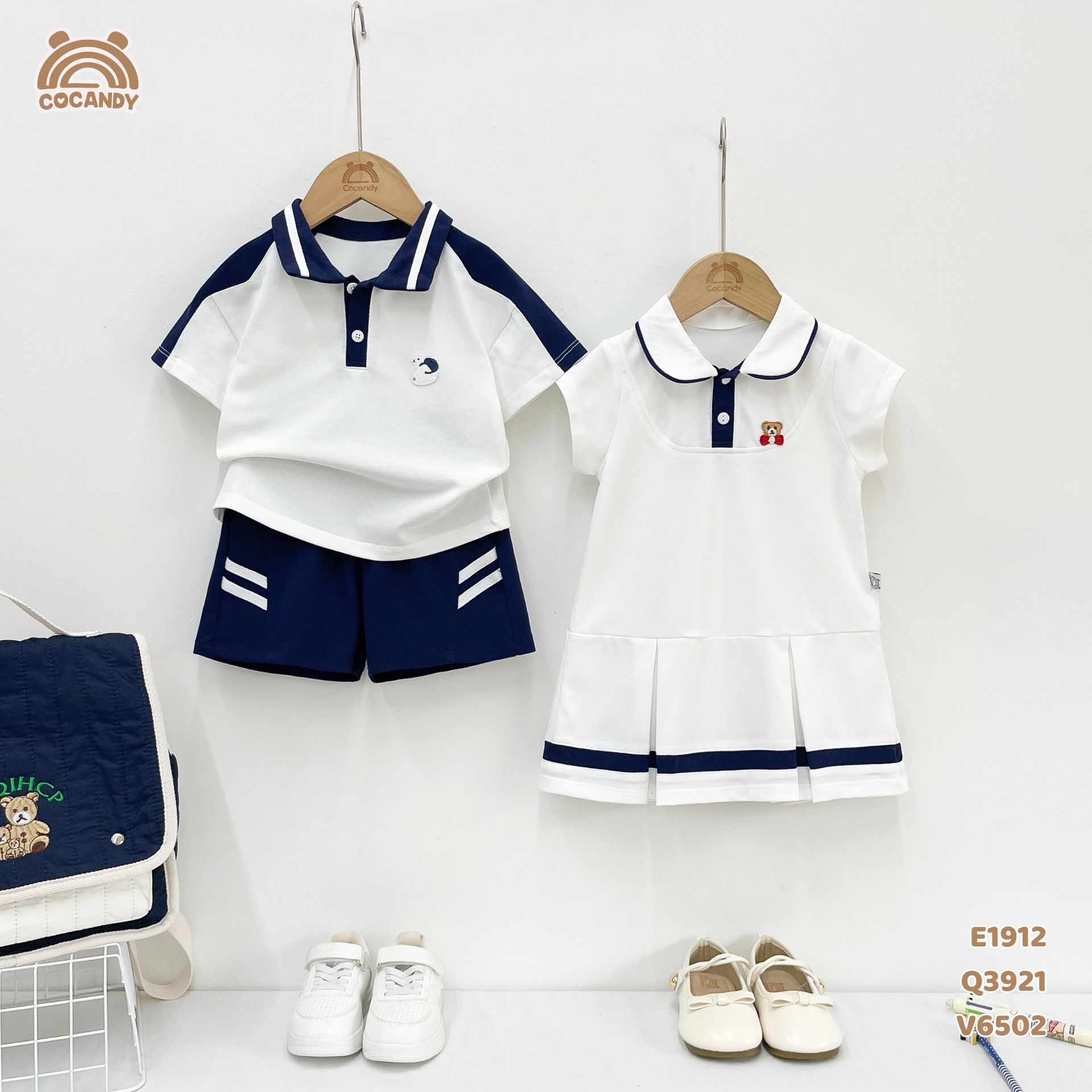 Váy cộc TRẮNG cổ sen tag gấu_thumbnail_6