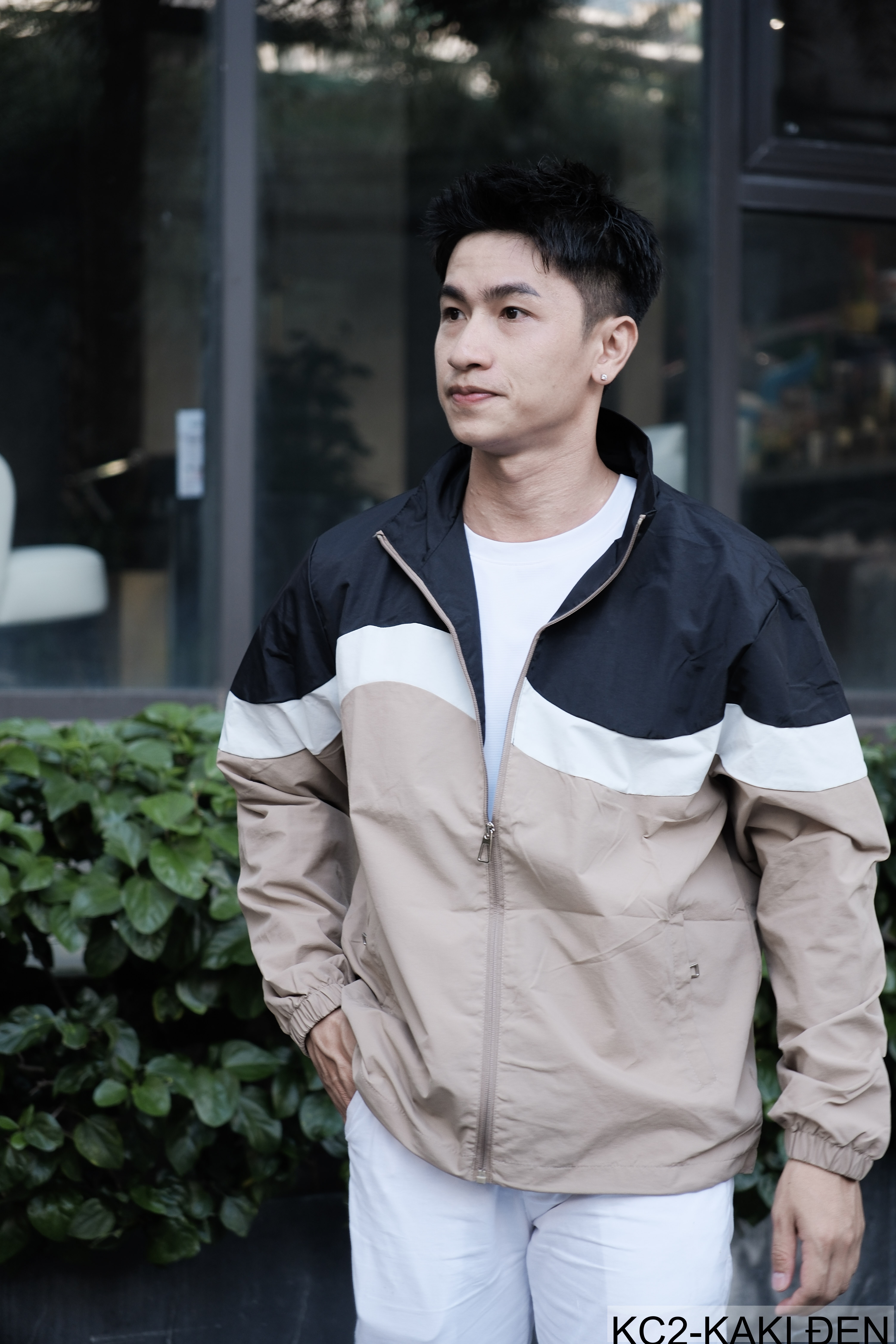 KC2 - Áo khoác nam phối màu thời trang cổ đứng phong cách thể thao xuân thu_thumbnail_27