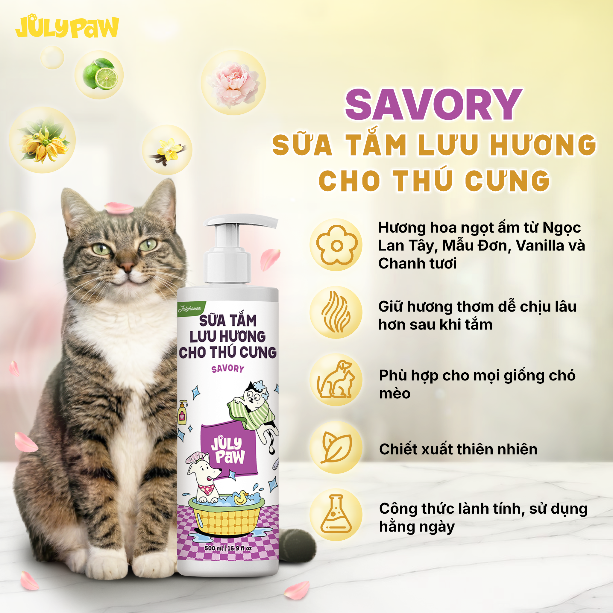 Sữa Tắm Lưu Hương Cho Thú Cưng Savory_thumbnail_8