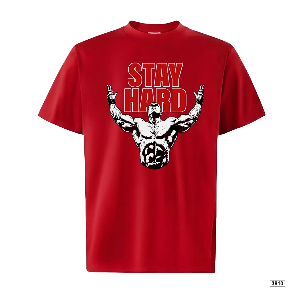 Áo thun nam form rộng style thể thao Stay Hard TeePrint 3810_thumbnail_10
