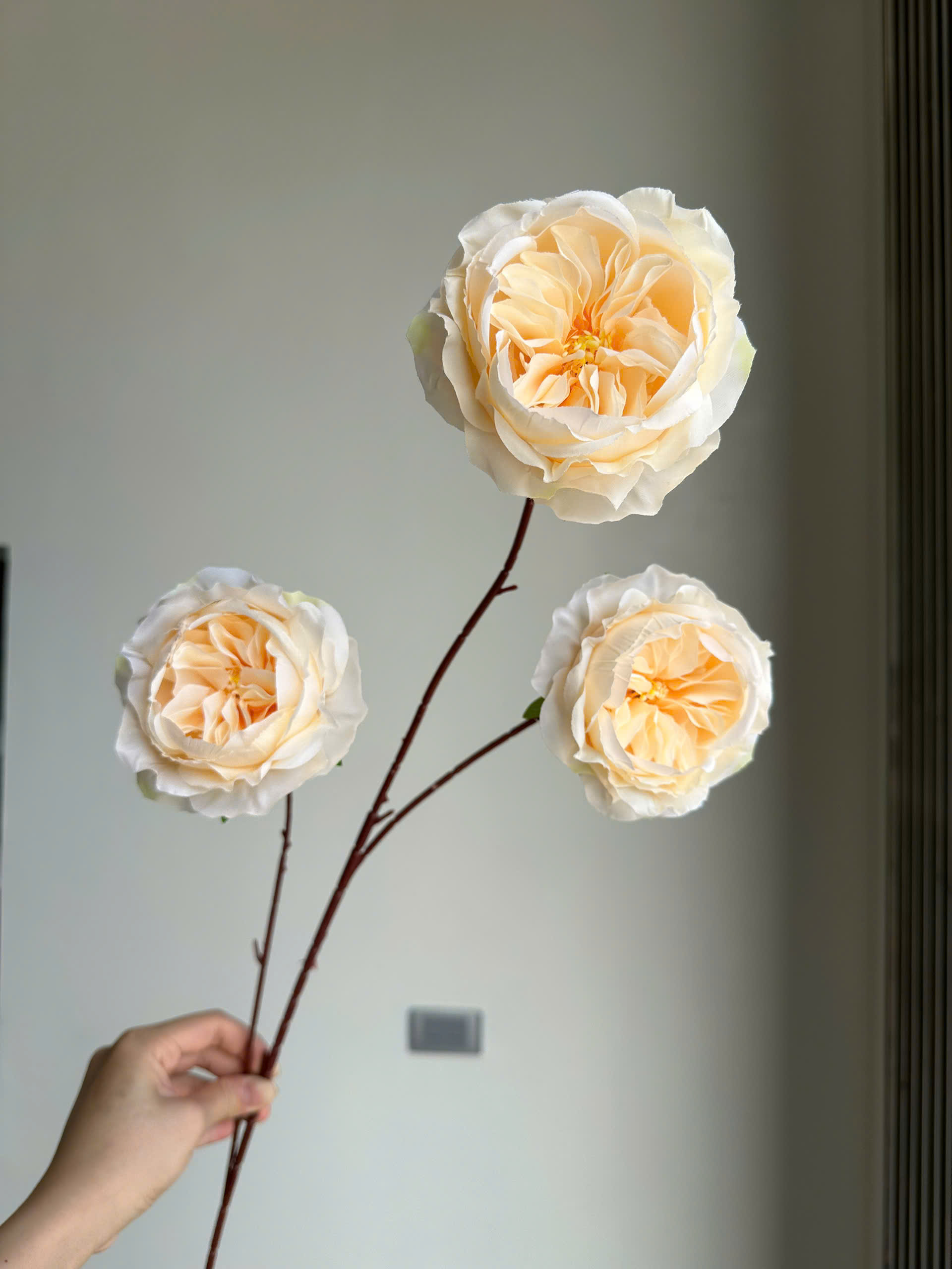 Trà Xoáy 3 Bông Hoa Lụa Trang Trí Bàn Nhỏ Xinh, Gọn Gàng Sang Trọng Không Cần Chăm Sóc_thumbnail_13