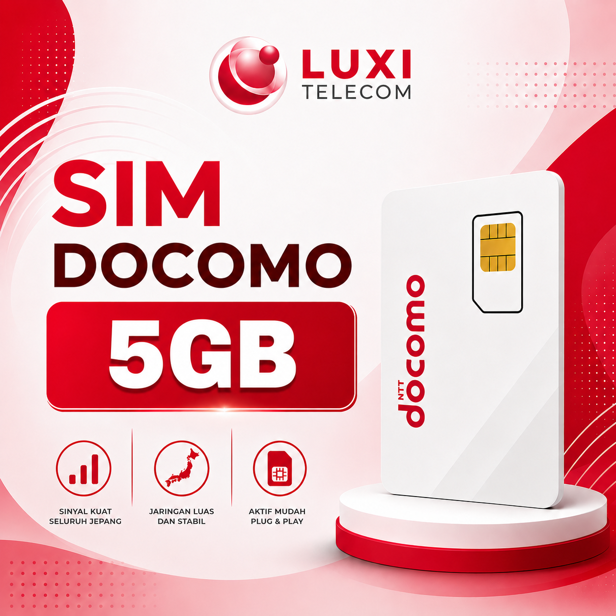SIM Nghe Gọi Docomo 5GB