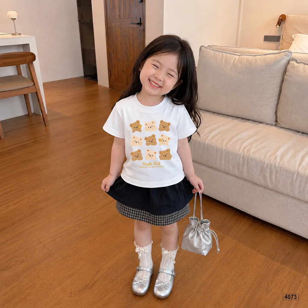 Áo thun bé trai bé gái Gấu Teddy xinh yêu Kado 4073_thumbnail_5