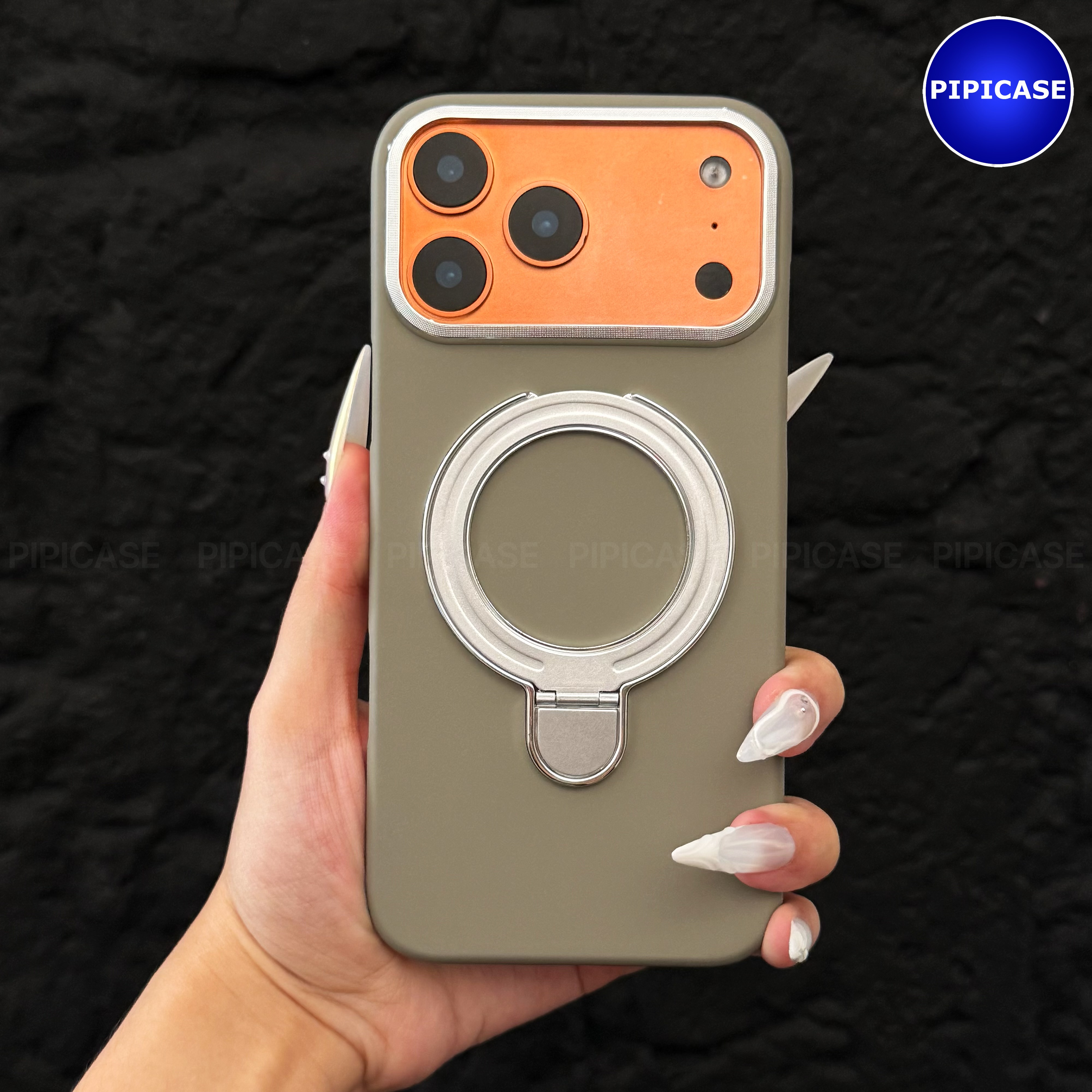 Ốp Lưng iPhone 17 Pro Max - Titan Force - Xám