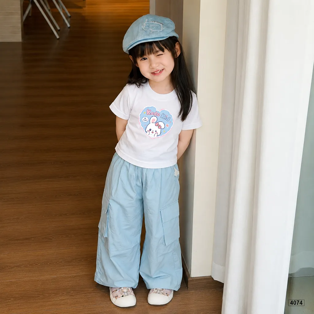 Áo thun bé gái Thỏ yêu chất thoáng mát Kado 4074_thumbnail_4