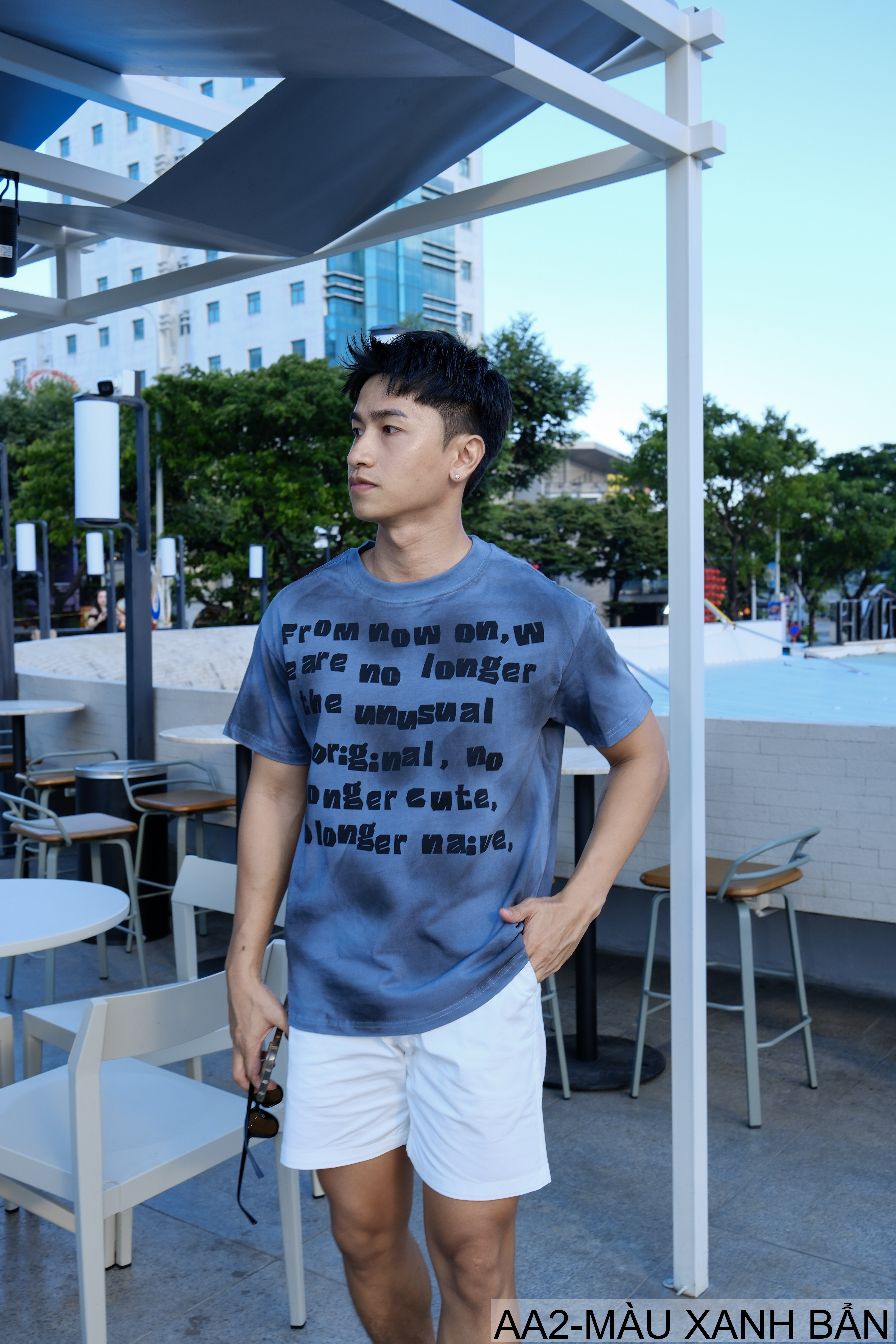 AA2 - Áo thun nam cổ tròn tay ngắn phong cách retro streetwear, chất cotton mềm, dáng rộng, màu Xanh Bẩn & Đỏ Bẩn_thumbnail_21