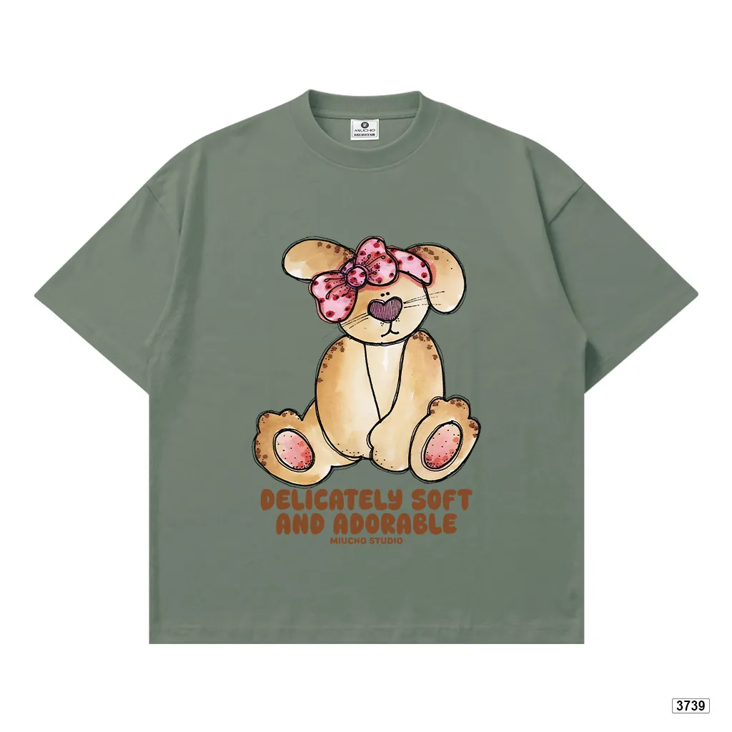 Áo thun nữ form boxy mùa hè chất thoáng mát phong cách dễ thương Miucho 3739_thumbnail_11