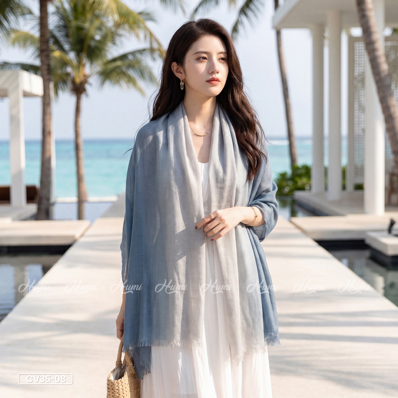 KHĂN COTTON PHA MÀU CHO NỮ (CV35-08)_thumbnail_8