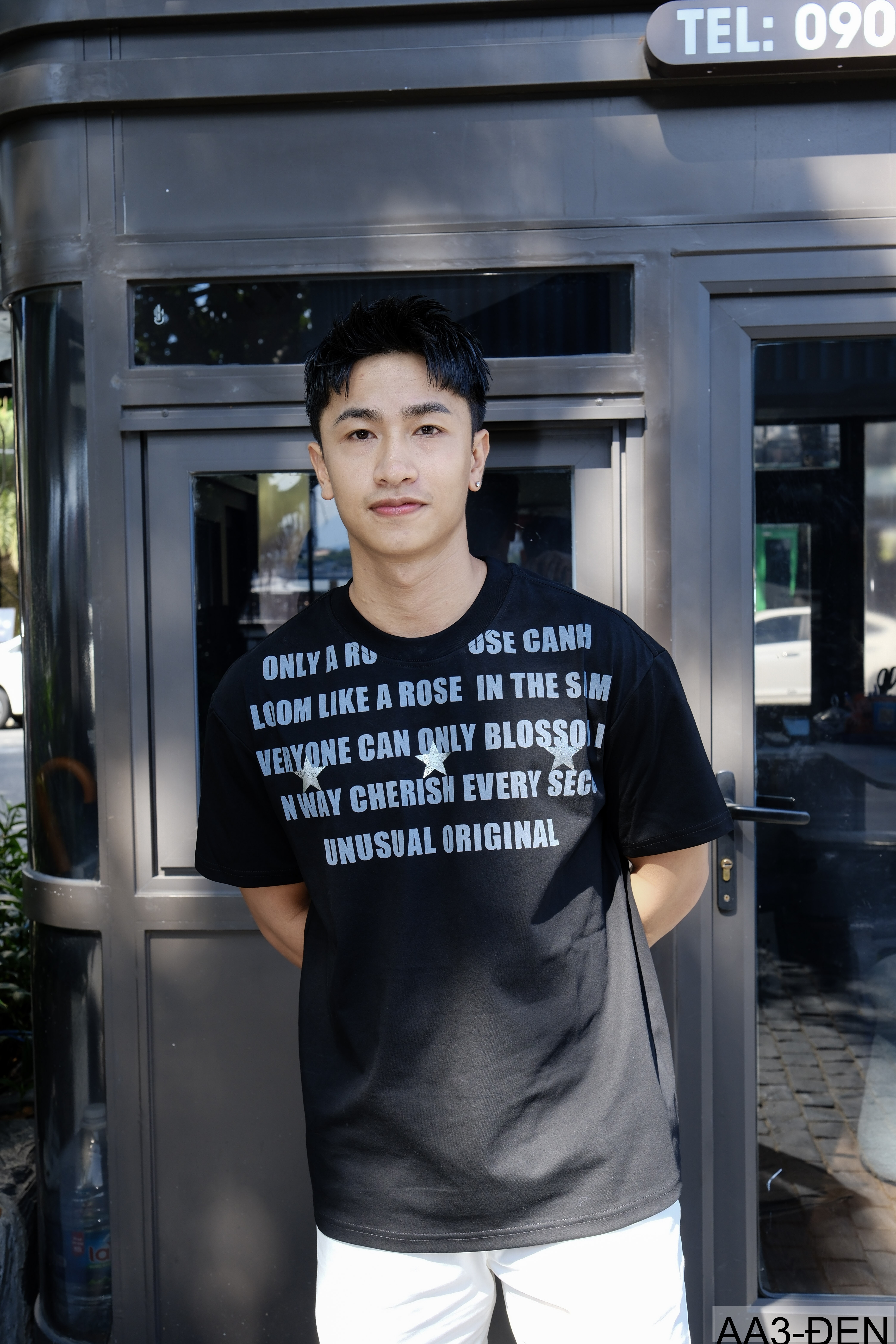 AA3 - Áo thun unisex cổ tròn tay ngắn in chữ retro phong cách streetwear_thumbnail_5
