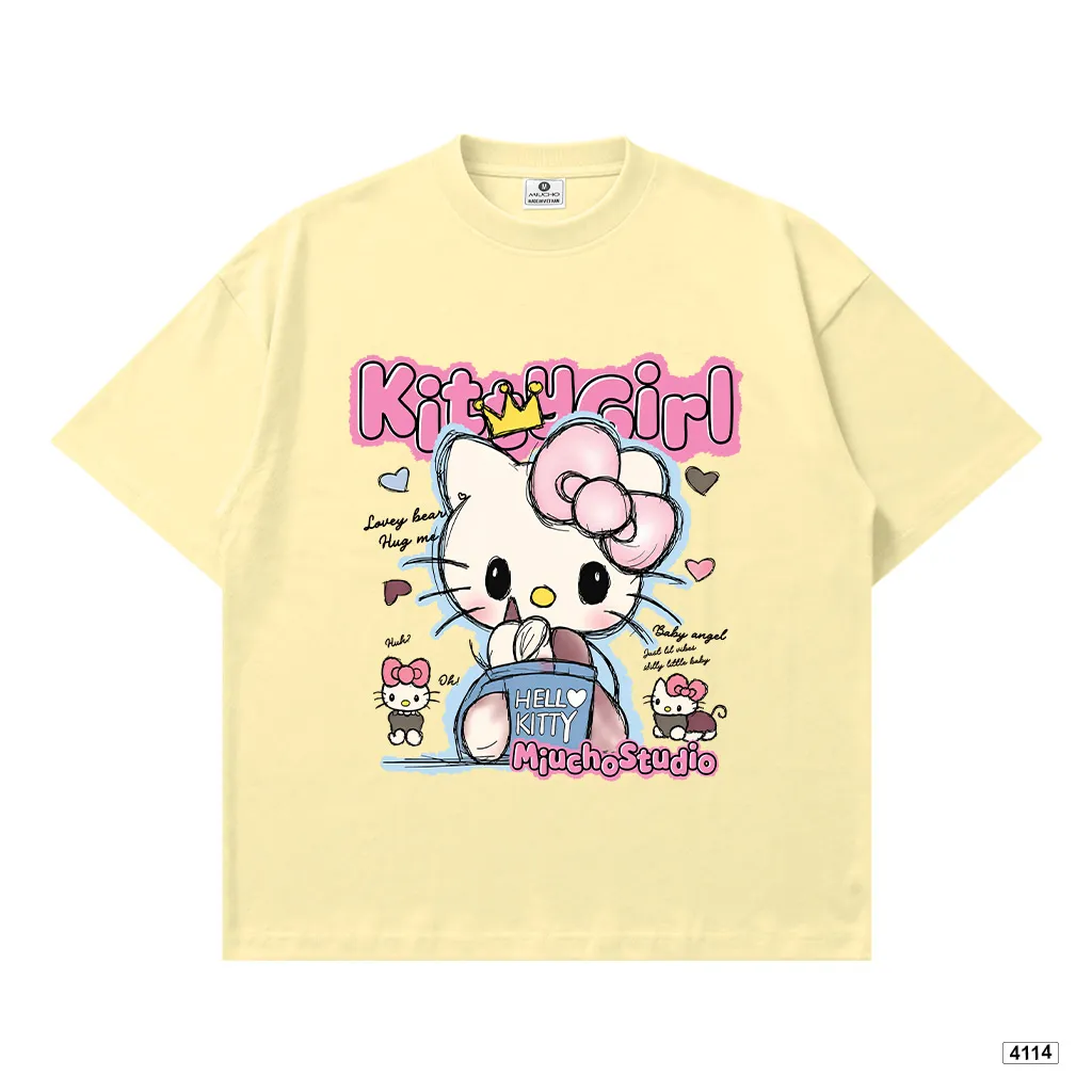 Áo thun nữ form boxy Kittie Girl Miucho 4114_thumbnail_8