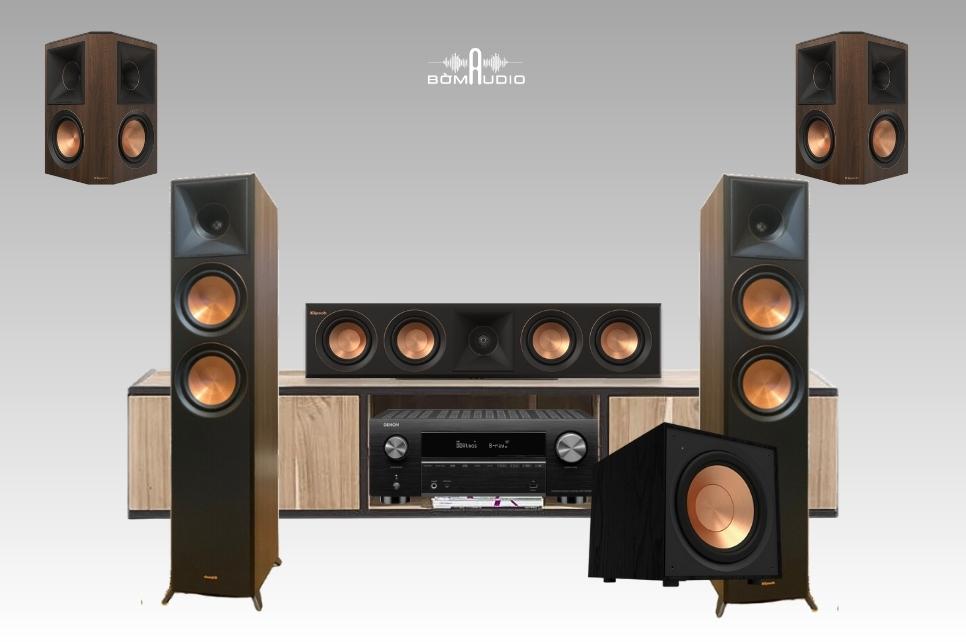 COMBO AMPLY DENON AVR X3700H + FRONT KLIPSCH RP-6000F II + CENTER KLIPSCH RP-404C II + SURROUND KLIPSCH RP-502S II + SUB KLIPSCH R-121SW - B63