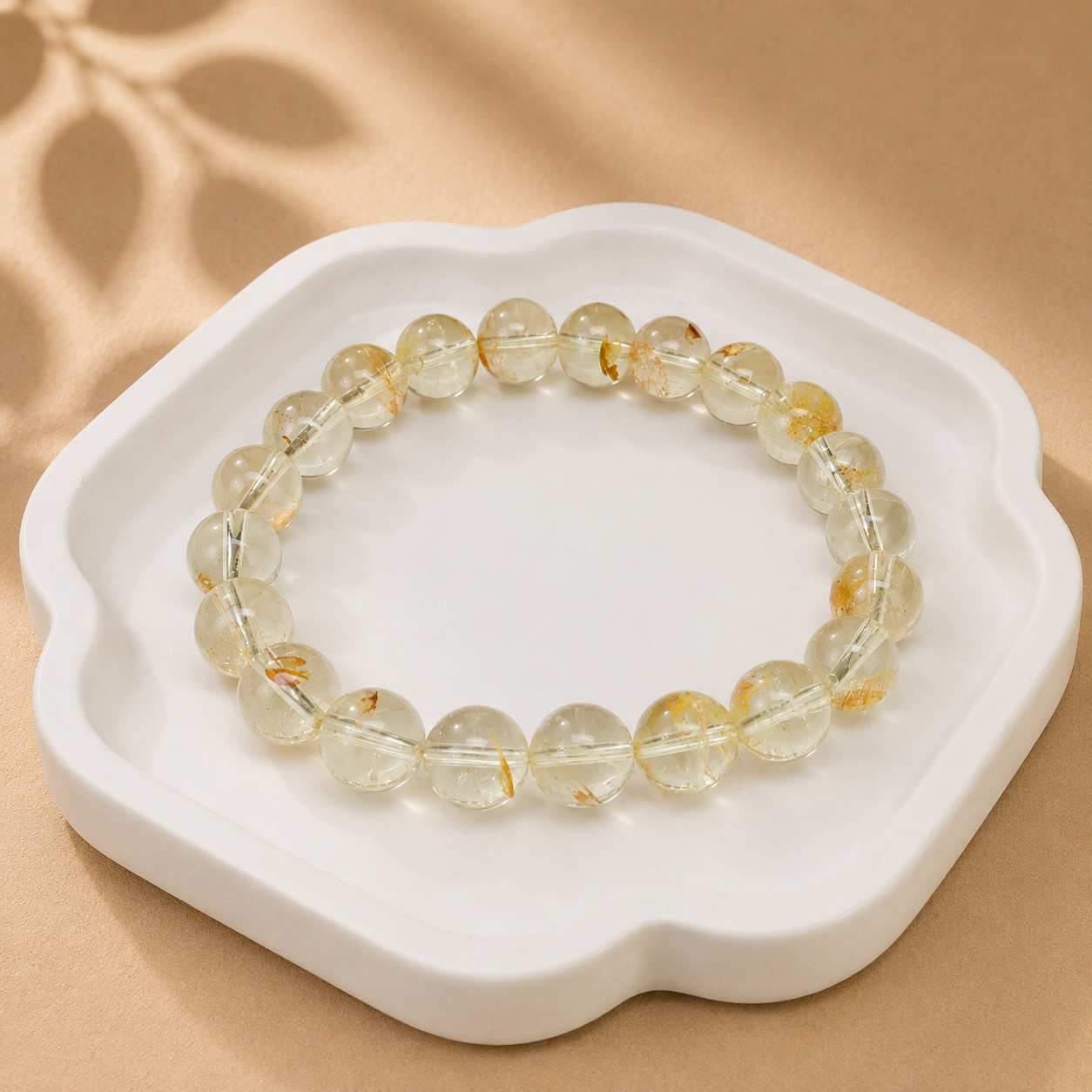 Vòng Đá Thạch Anh Vàng Citrine Golden Healer Tự Nhiên