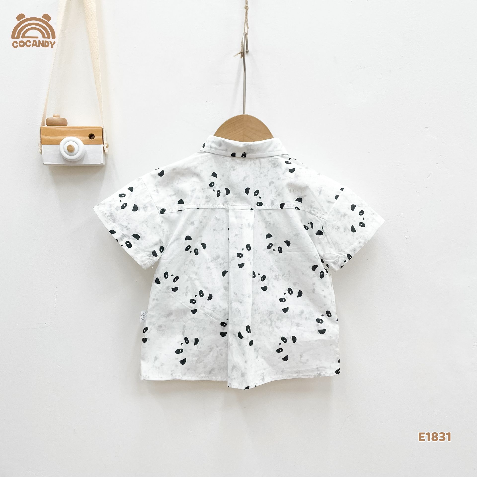 Áo cộc sơ mi gấu loang TRẮNG túi ốp_thumbnail_5