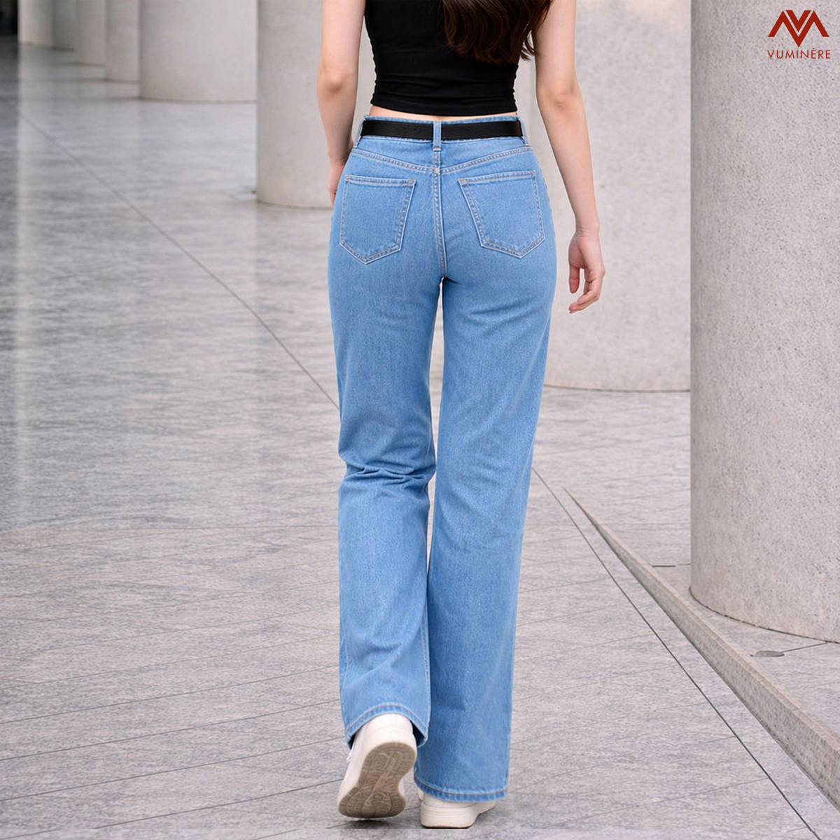 Quần Jeans nữ dáng loe nhẹ ( PG2 )_thumbnail_3