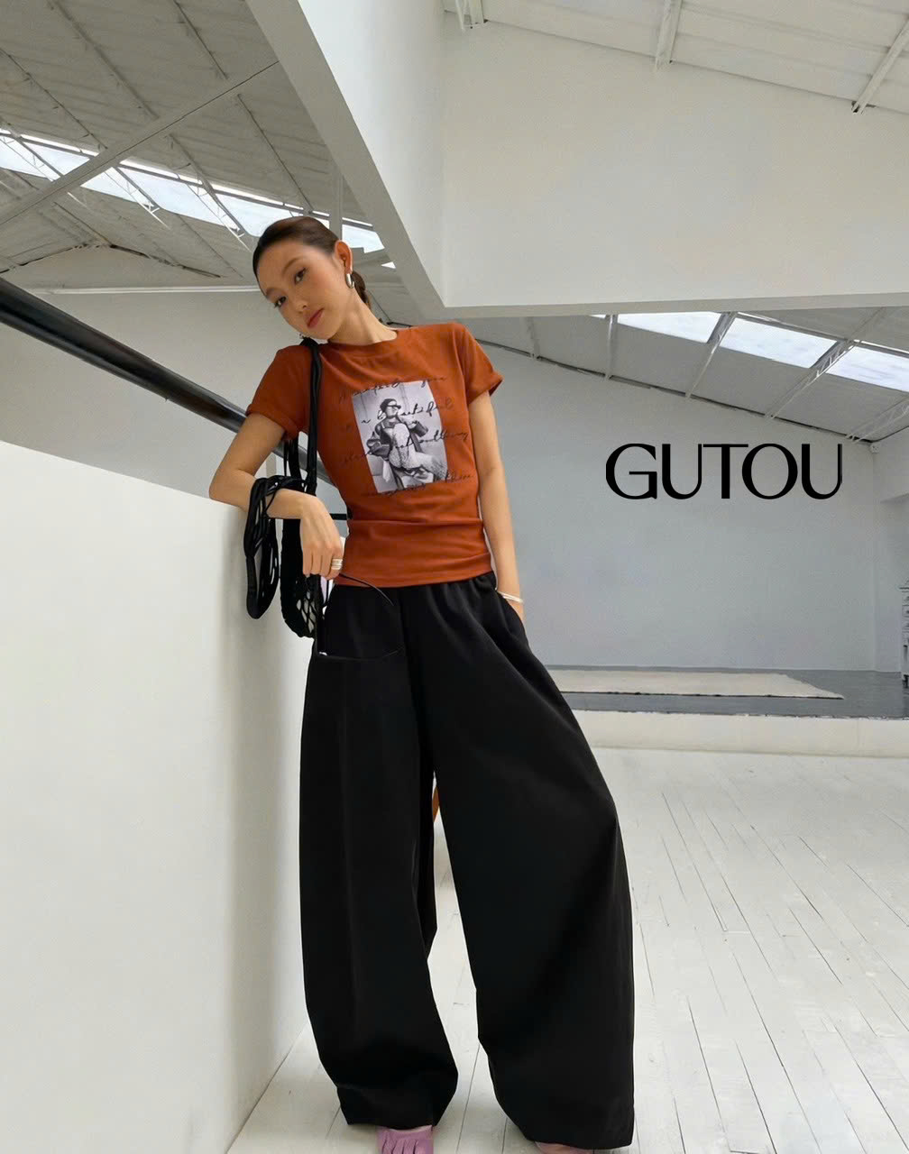 [ GUTOU ] Áo Thun In Hình Retro Muse