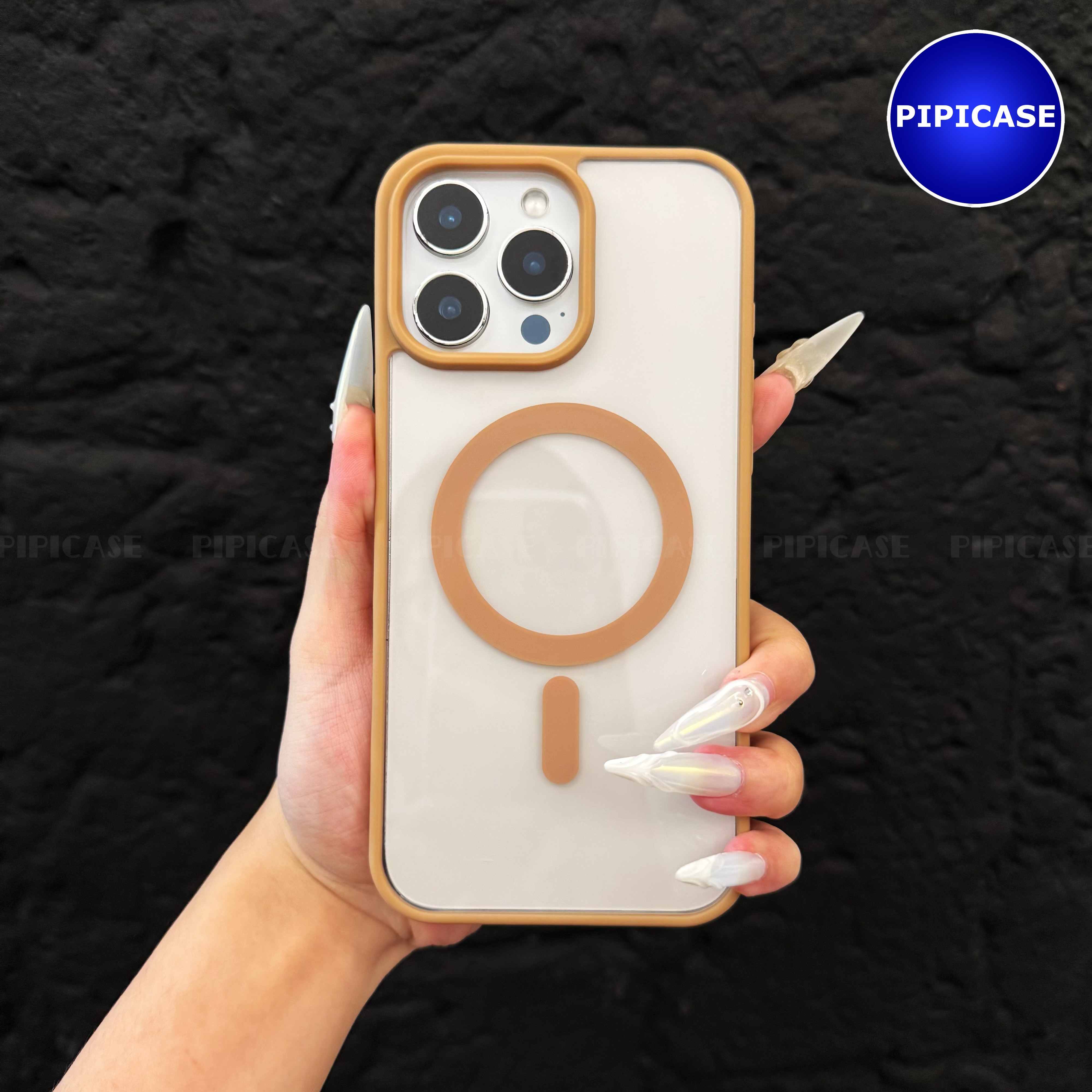 Ốp Lưng iPhone 16 Pro - Chic - Nâu Nhạt_thumbnail_1