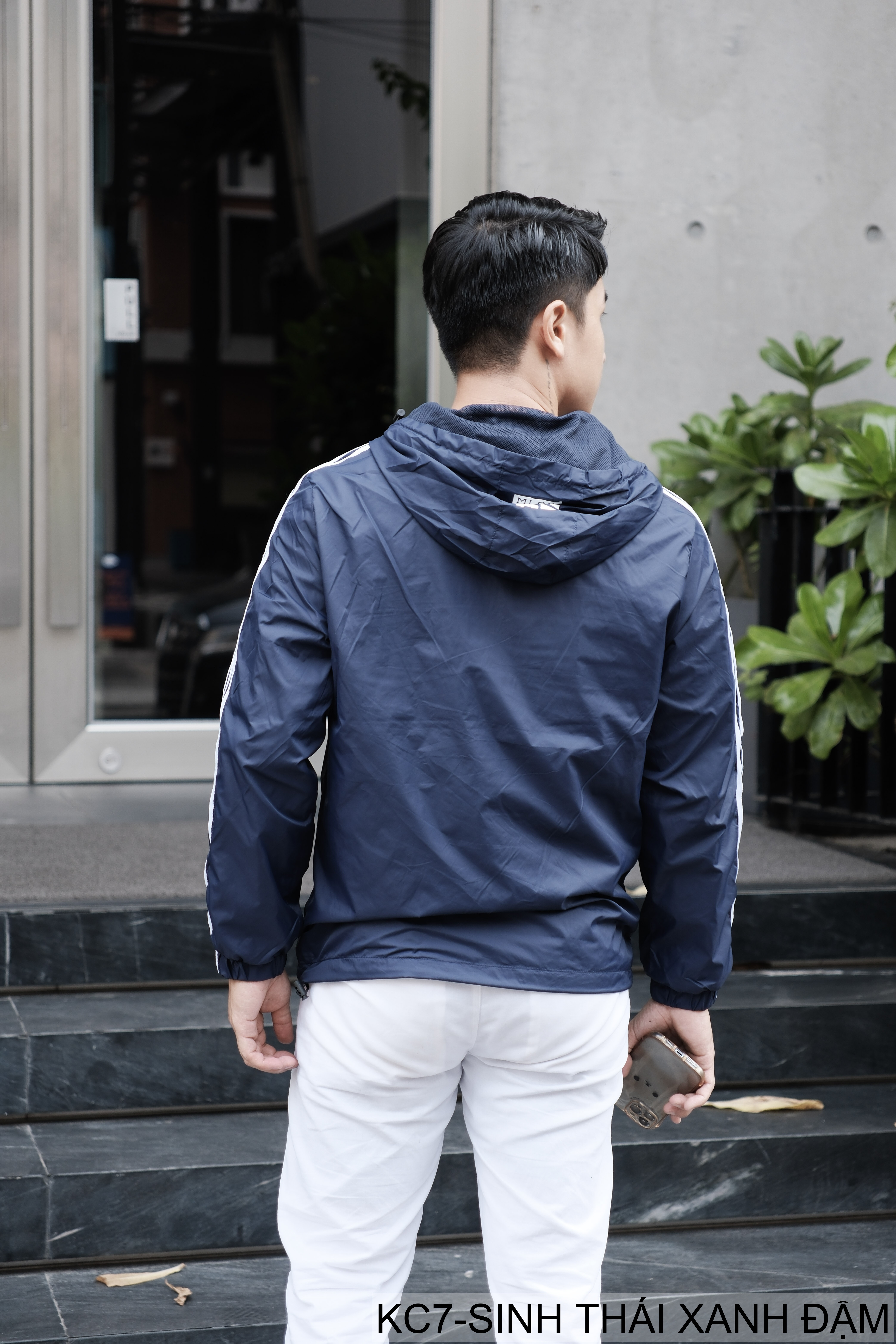 KC7 - Áo khoác nam thể thao oversize tay dài có mũ, chất liệu polyester thoáng mát, 3 màu xanh dương, đen, xanh đậm_thumbnail_31