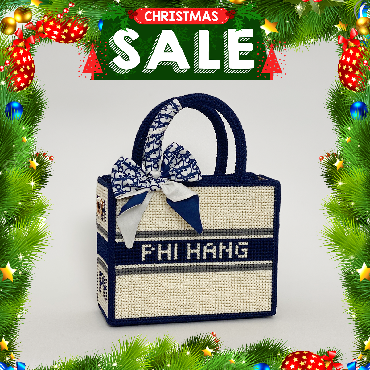 Túi Tote Handmade họa tiết Trơn_thumbnail_4