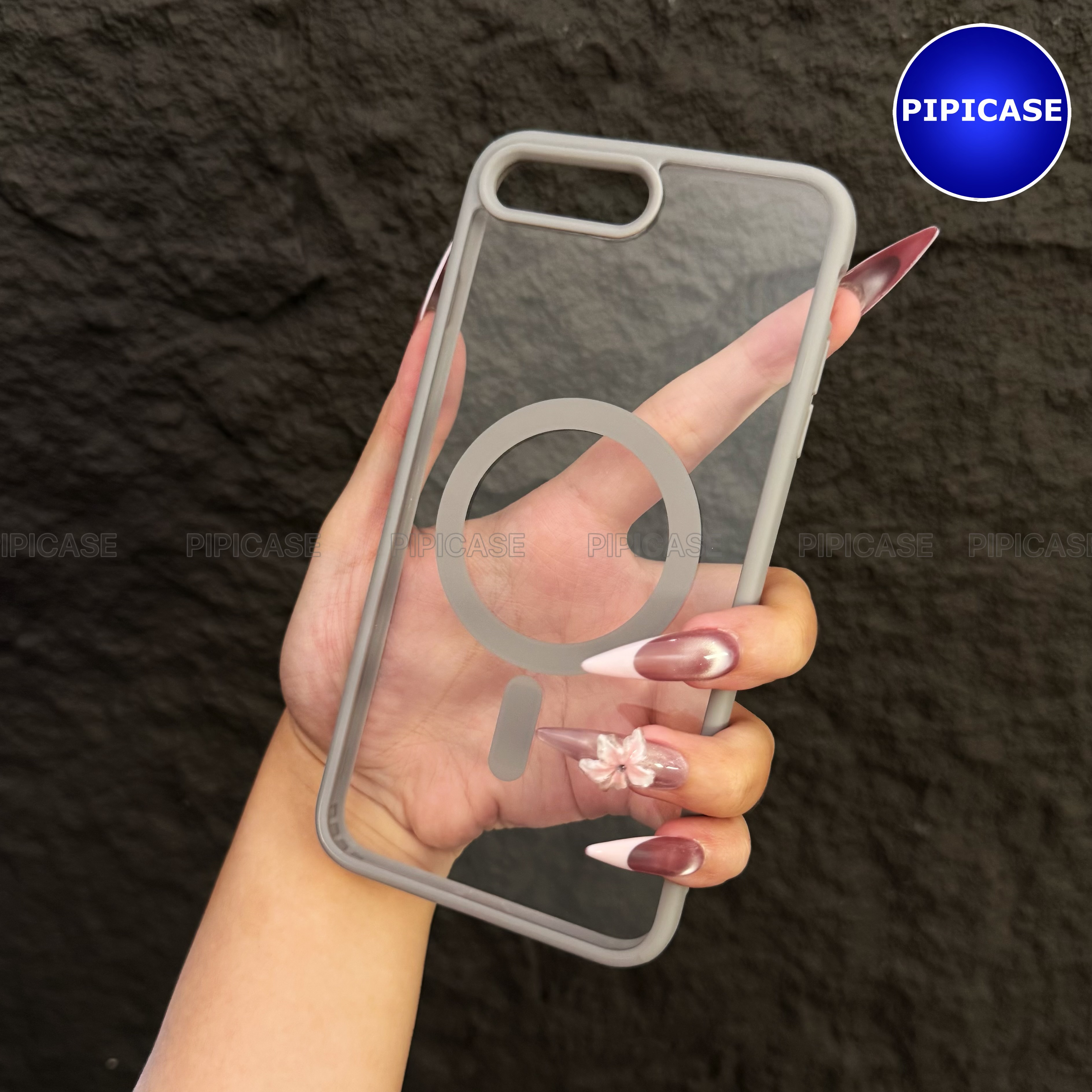 Ốp Lưng iPhone 7 Plus / 8 Plus - Chic - Xám
